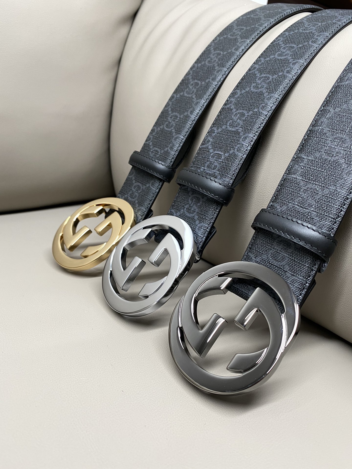 Gucci Male Canvas Belt Canvas S-m