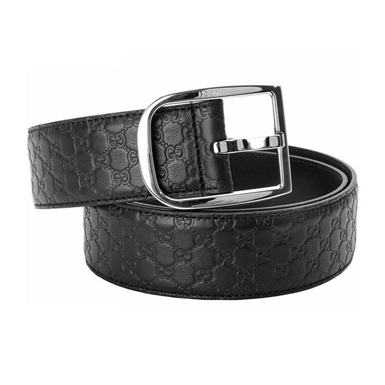 Gucci Male Pin Buckle Belt Cow Leather Black M