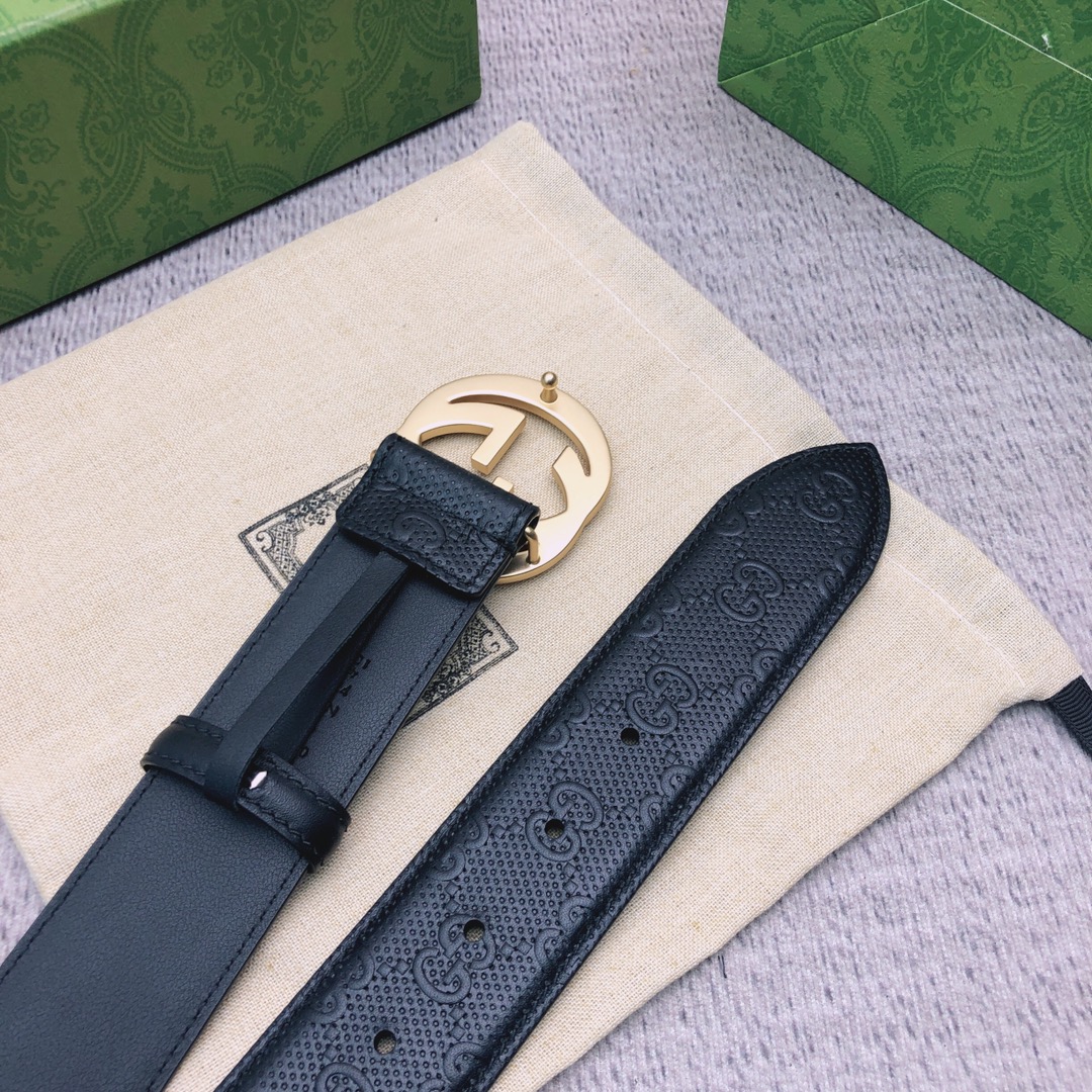 Gucci Male Leather Belt Top Grain Leather