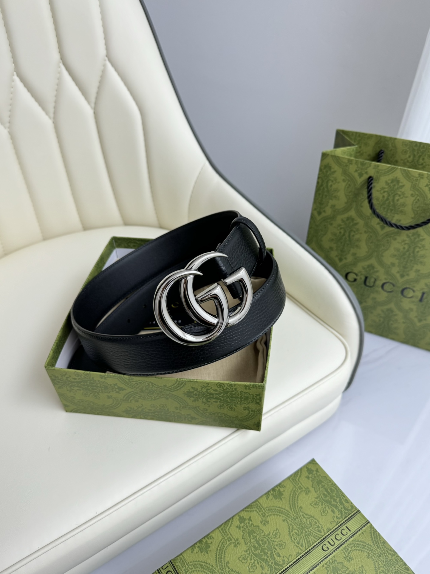 Gucci Male Basic Belt Cow Leather M