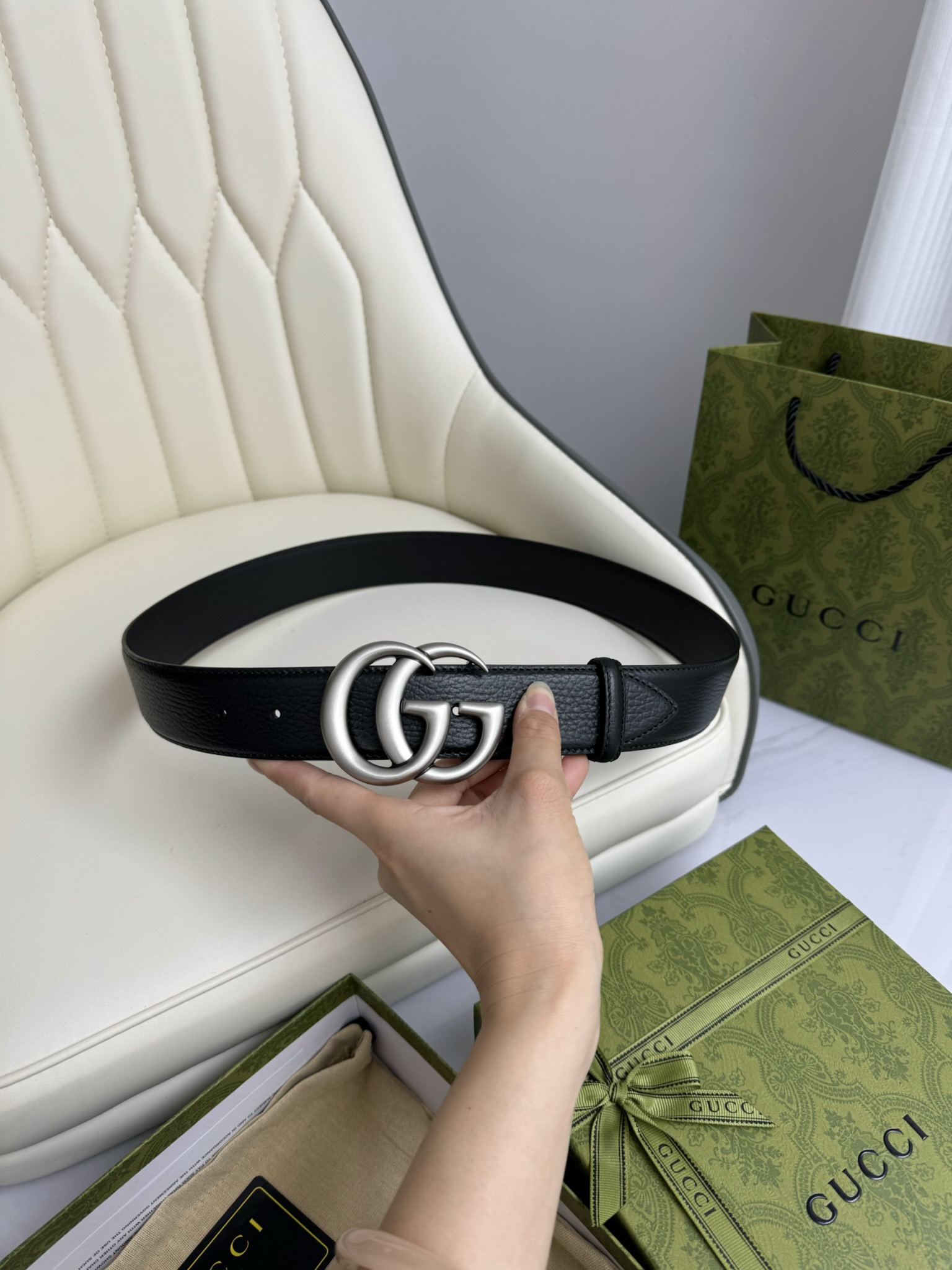 Gucci Male Basic Belt Cow Leather M