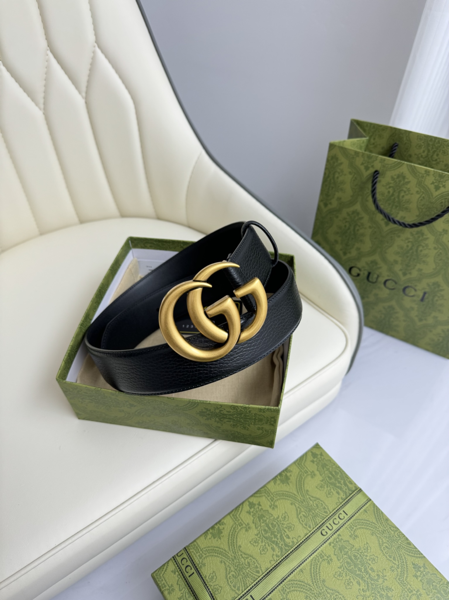 Gucci Male Basic Belt Cow Leather M