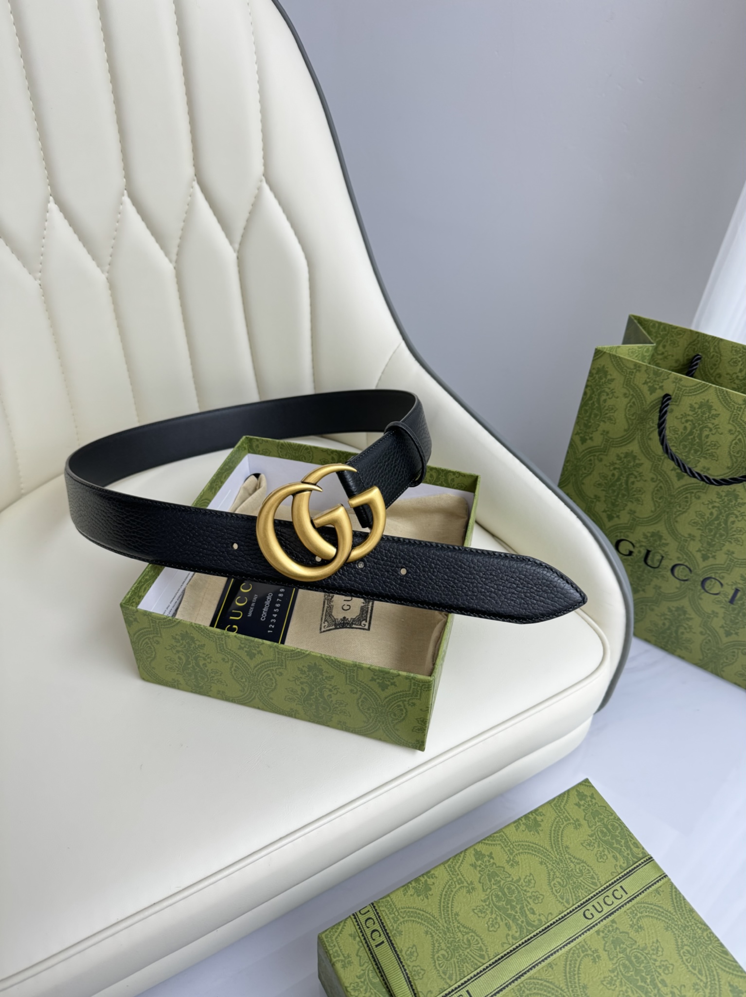 Gucci Male Basic Belt Cow Leather M