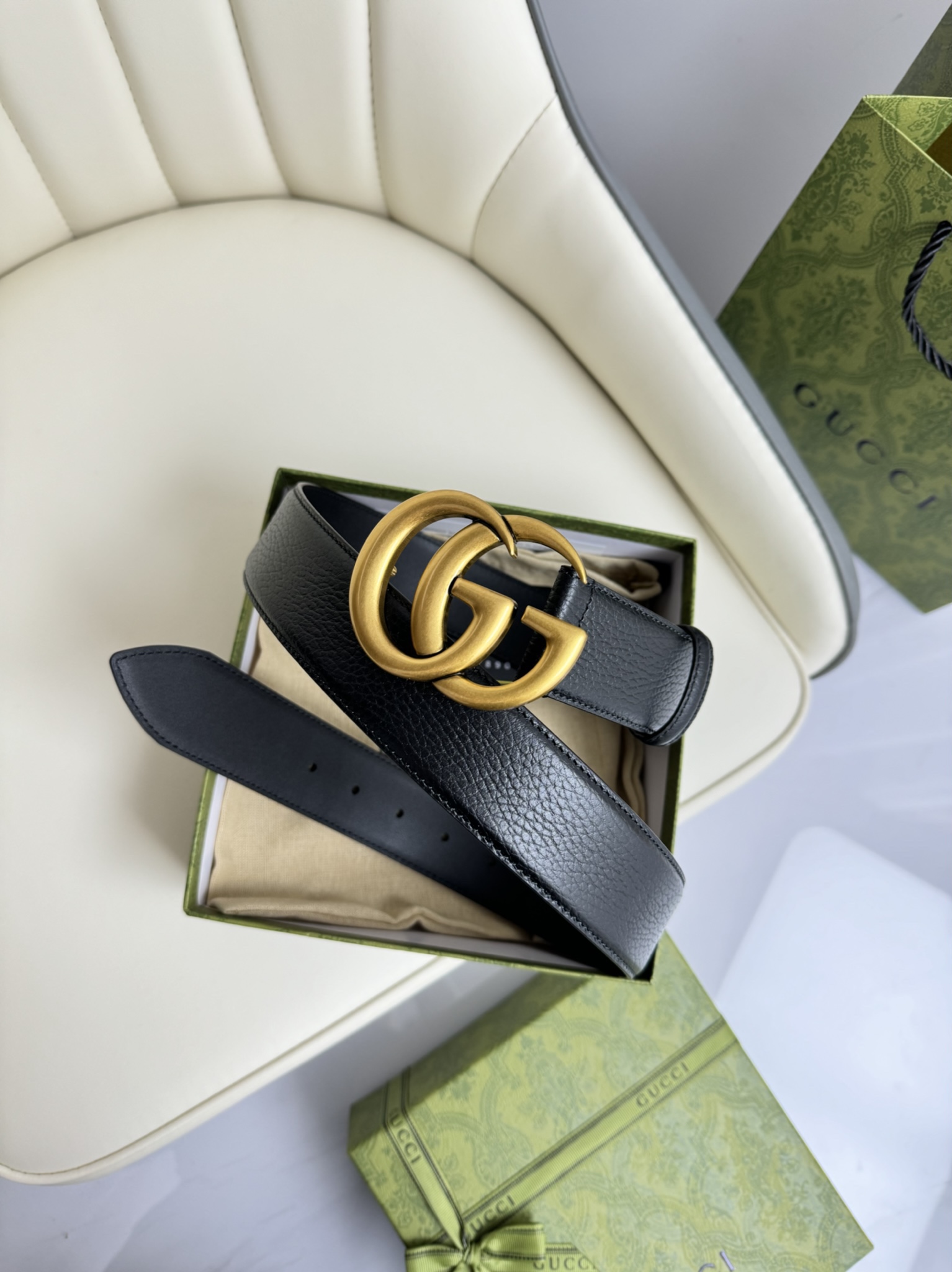 Gucci Male Basic Belt Cow Leather M