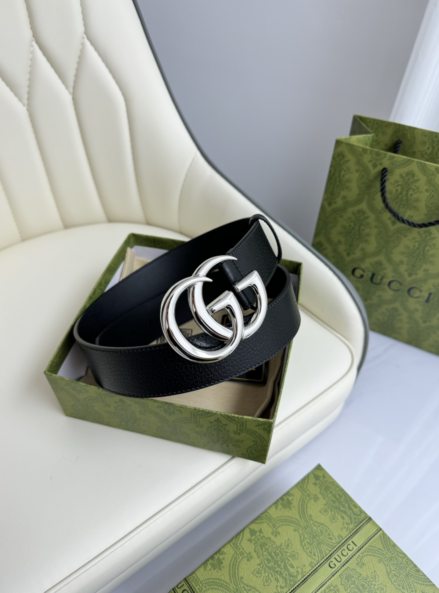 Gucci Male Basic Belt Cow Leather M