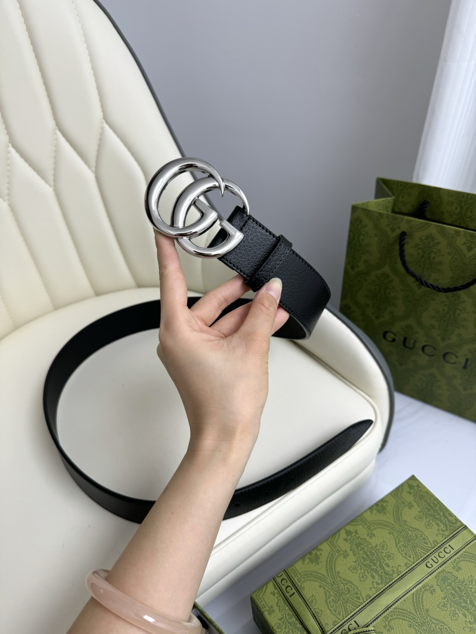 Gucci Male Basic Belt Cow Leather M