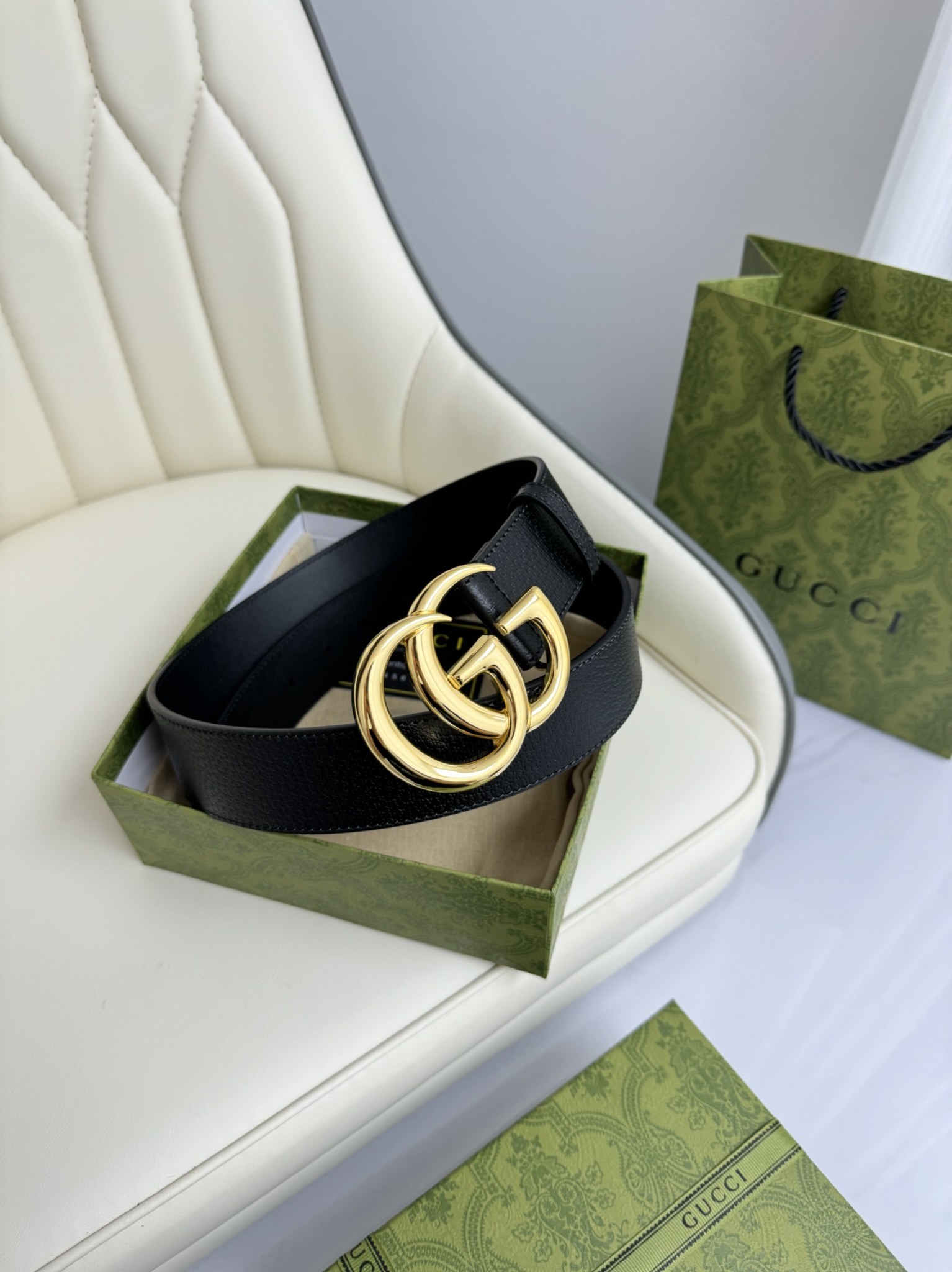 Gucci Male Basic Belt Cow Leather M