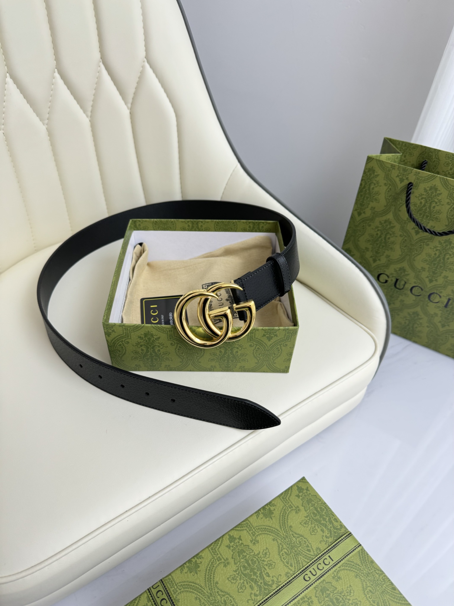 Gucci Male Basic Belt Cow Leather M