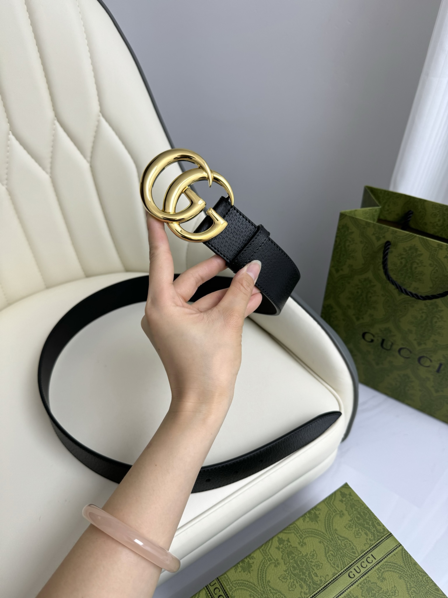 Gucci Male Basic Belt Cow Leather M