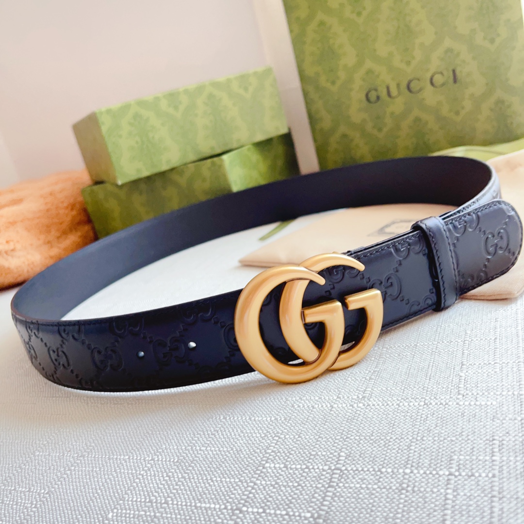 Gucci Male Basic Belt Cow Leather 13514-m