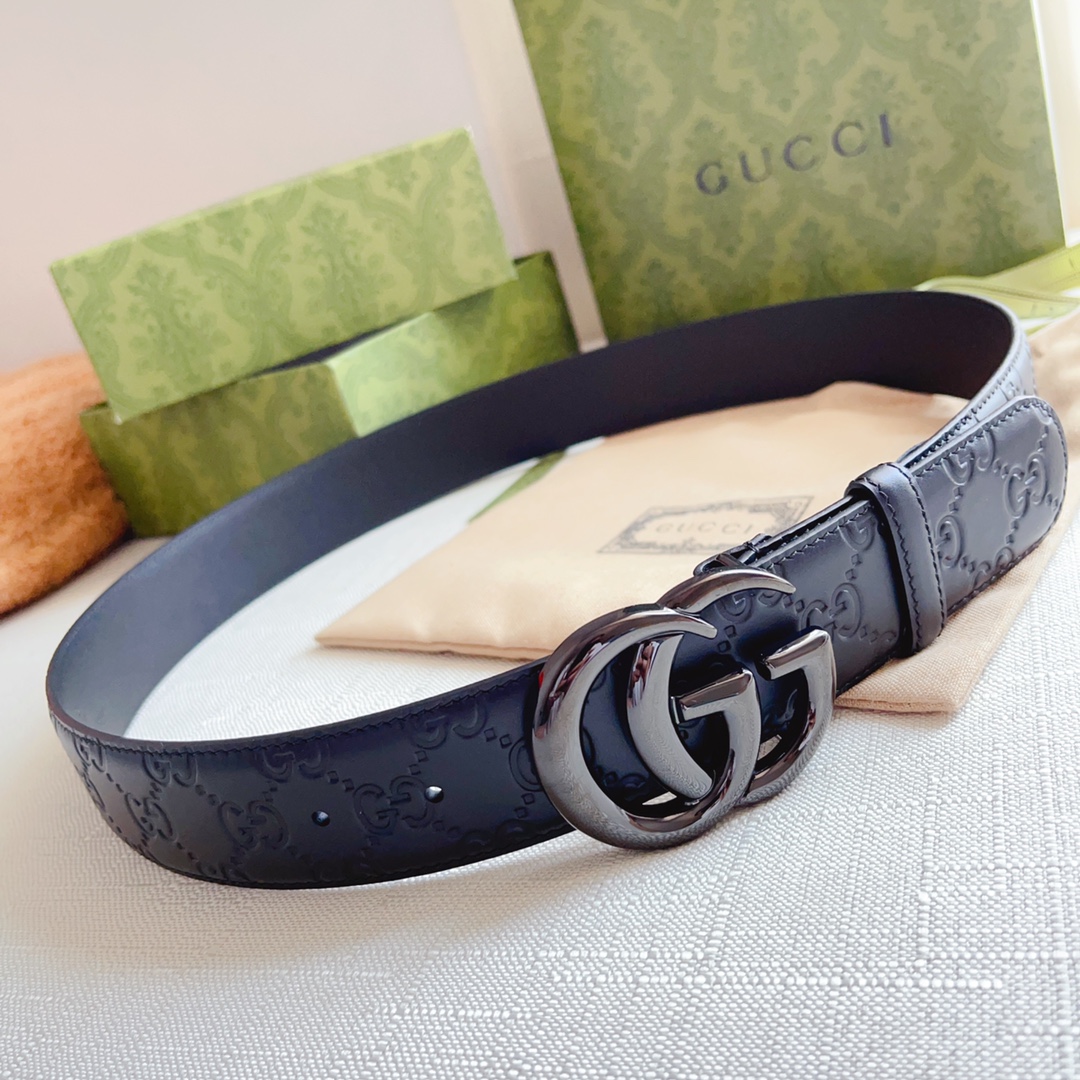 Gucci Male Basic Belt Cow Leather 13514-m