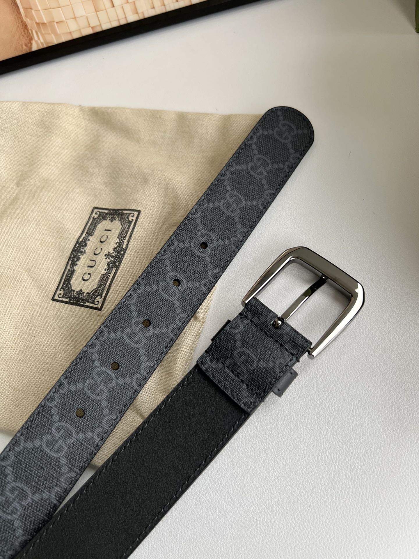 Gucci Male Basic Belt Canvas S-m