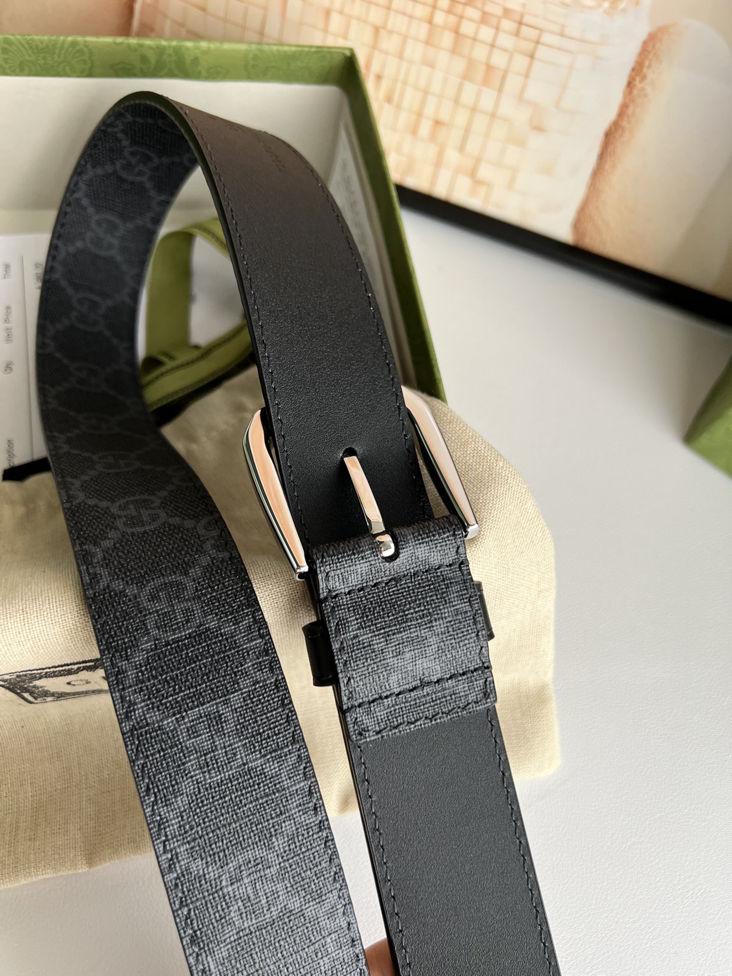 Gucci Male Basic Belt Canvas S-m
