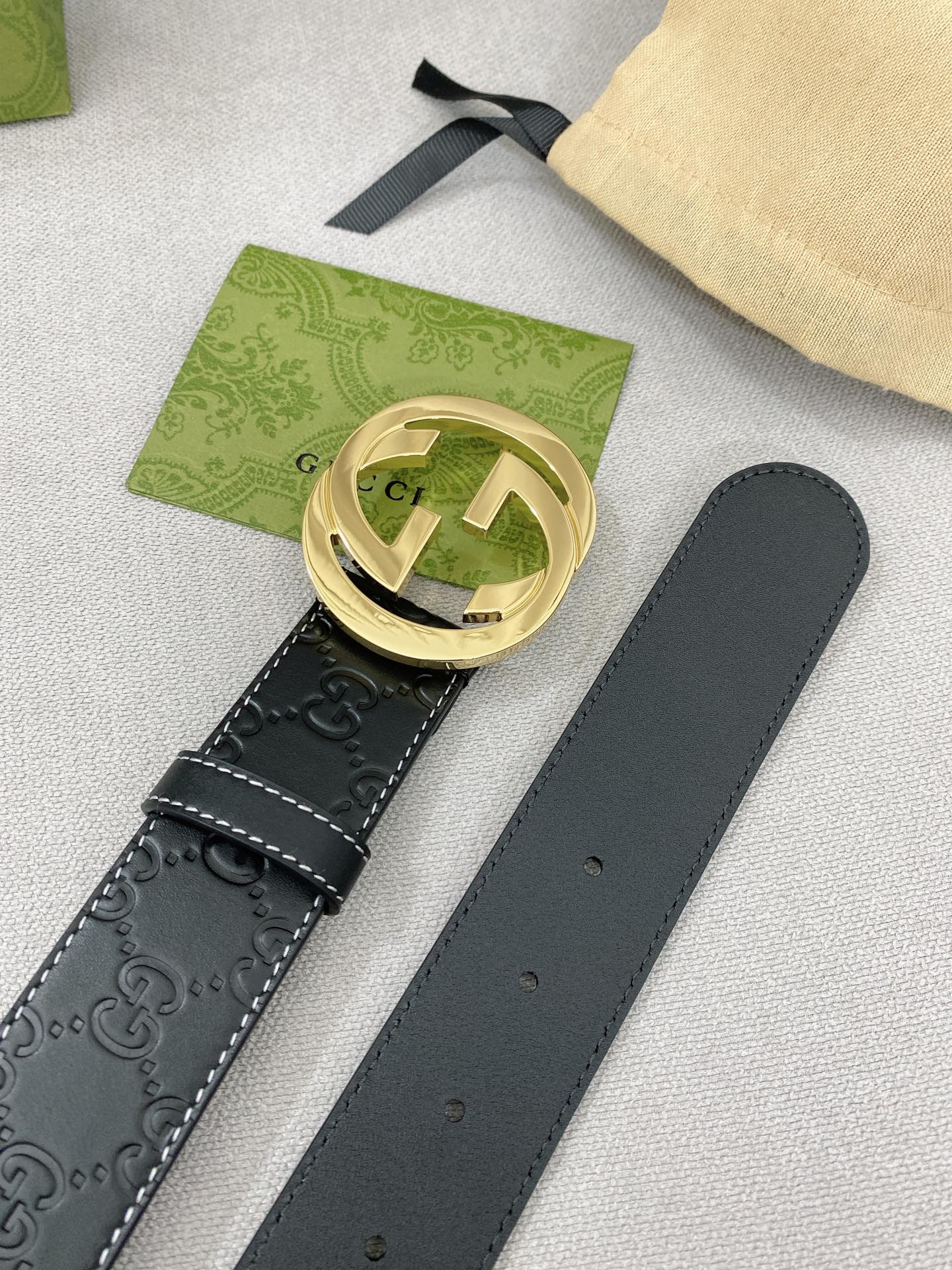 Gucci Basic Belt Top Grain Leather M