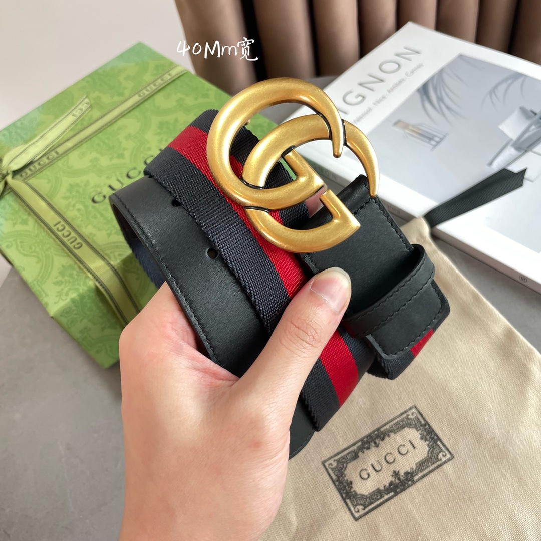 Gucci Basic Belt Cow Leather M