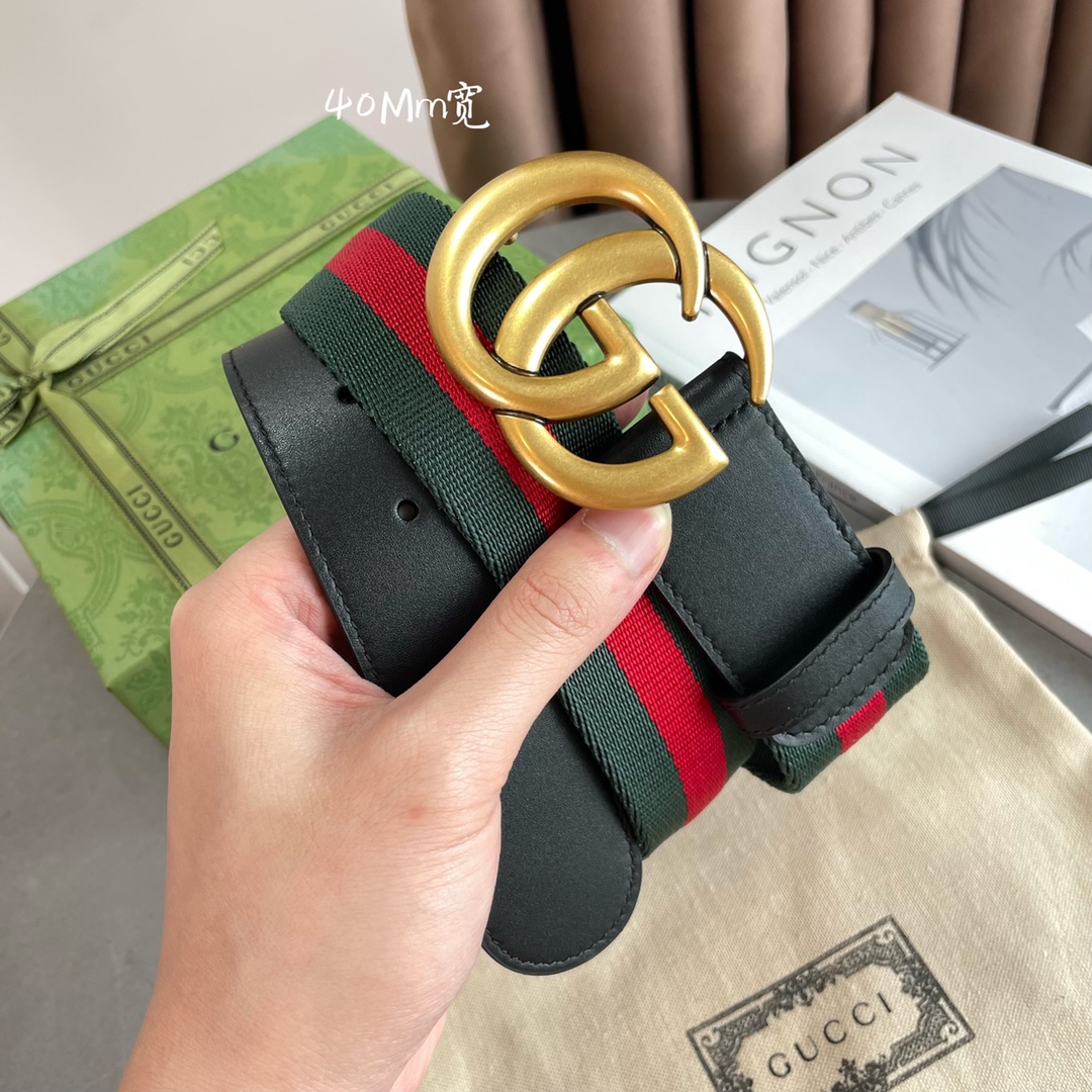 Gucci Basic Belt Cow Leather M