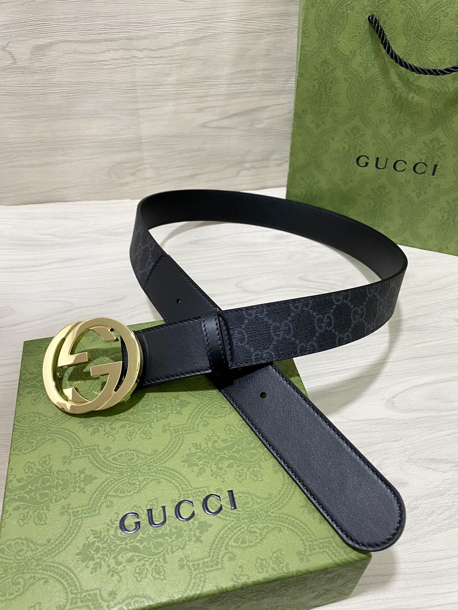 Gucci Male Basic Belt Cow Leather 40mm-13514