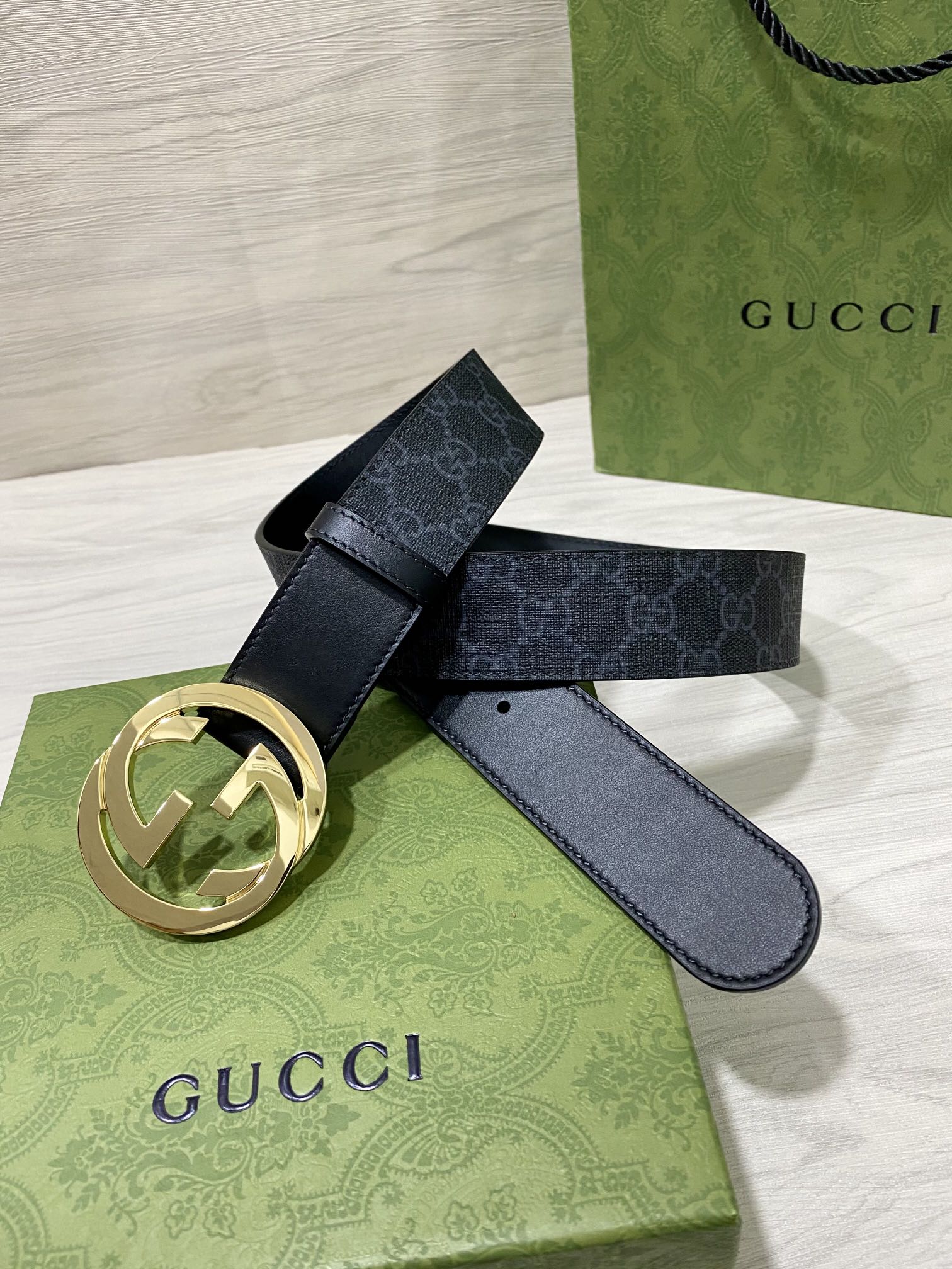 Gucci Male Basic Belt Cow Leather 40mm-13514