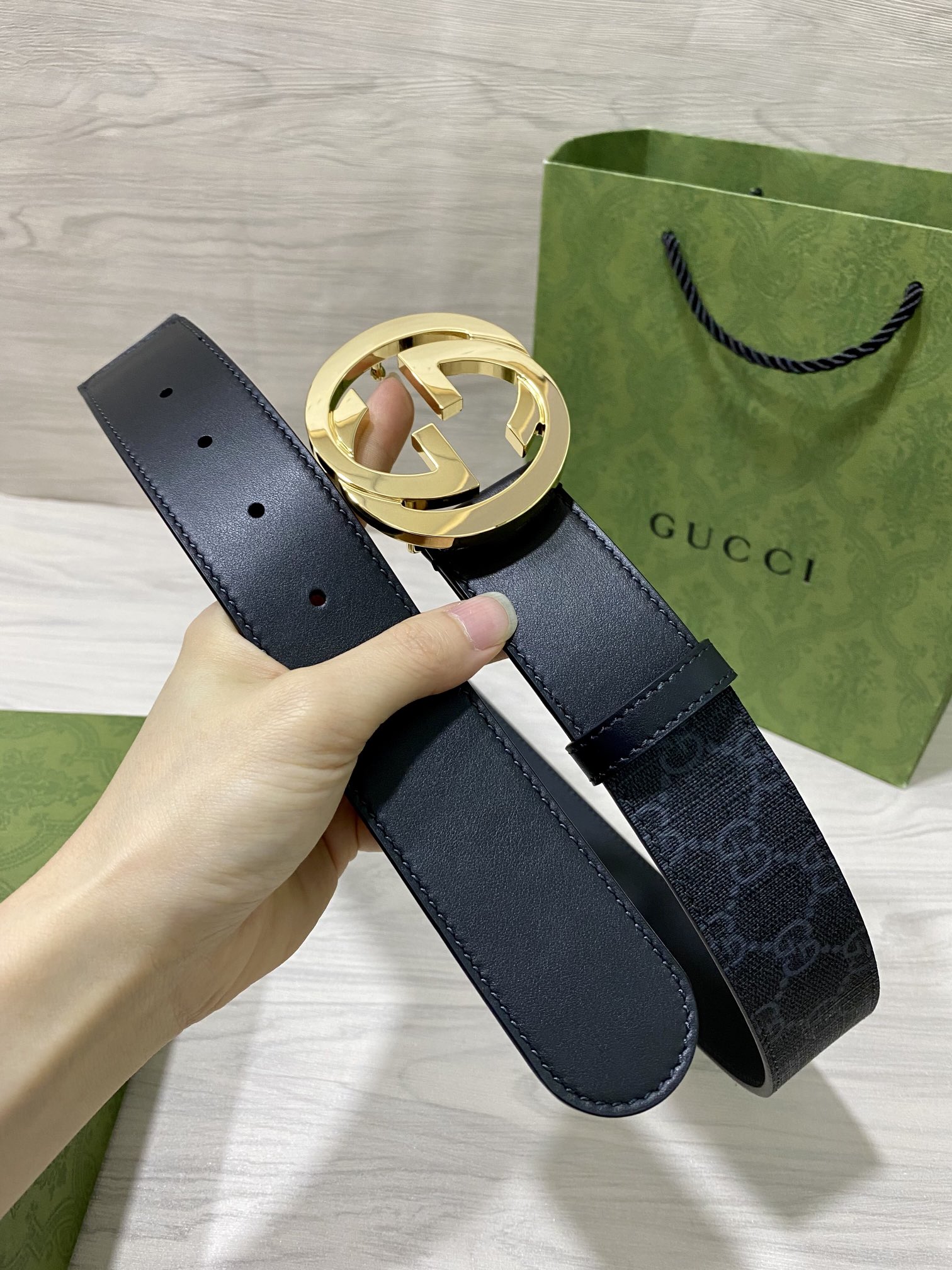 Gucci Male Basic Belt Cow Leather 40mm-13514