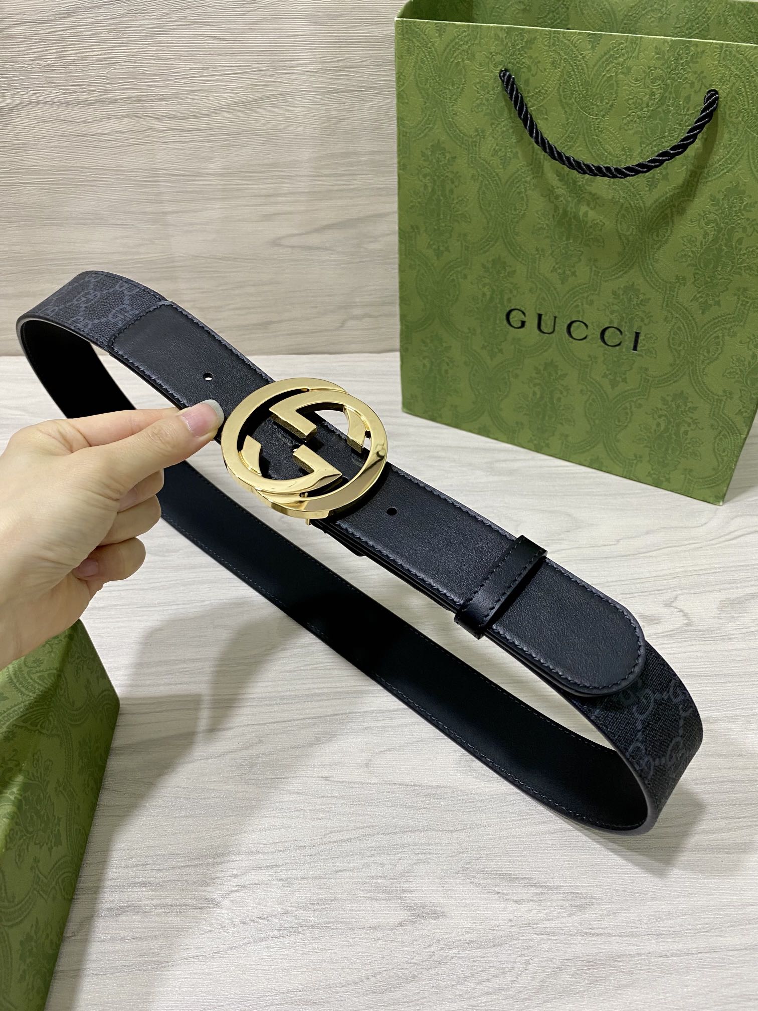 Gucci Male Basic Belt Cow Leather 40mm-13514