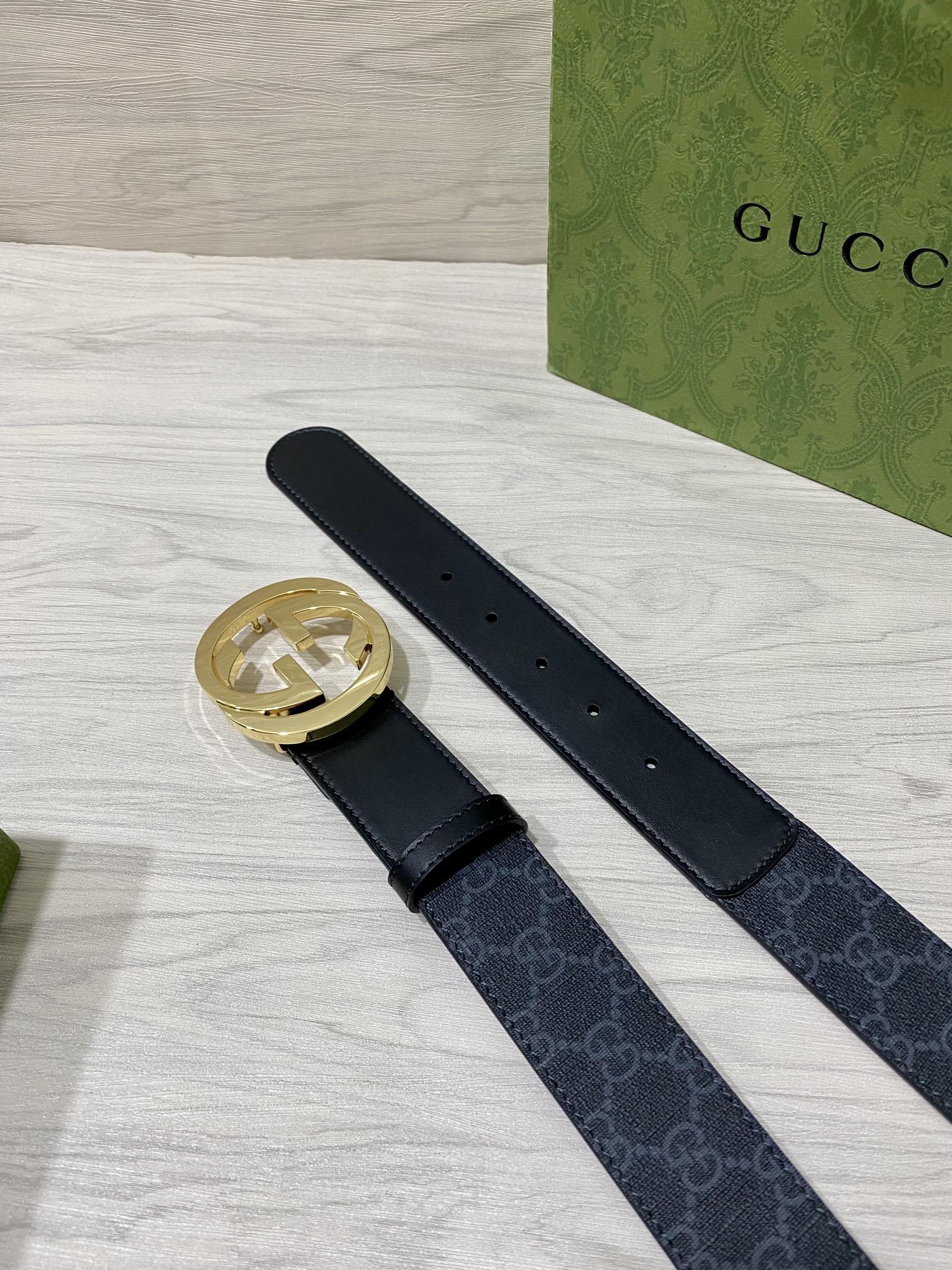 Gucci Male Basic Belt Cow Leather 40mm-13514