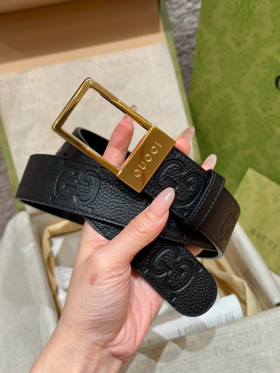 Gucci Basic Belt Cow Leather