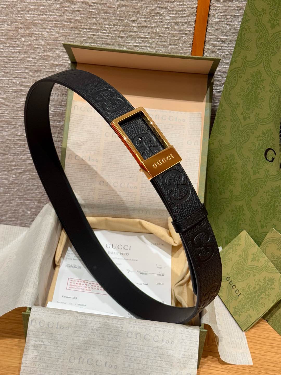 Gucci Basic Belt Cow Leather