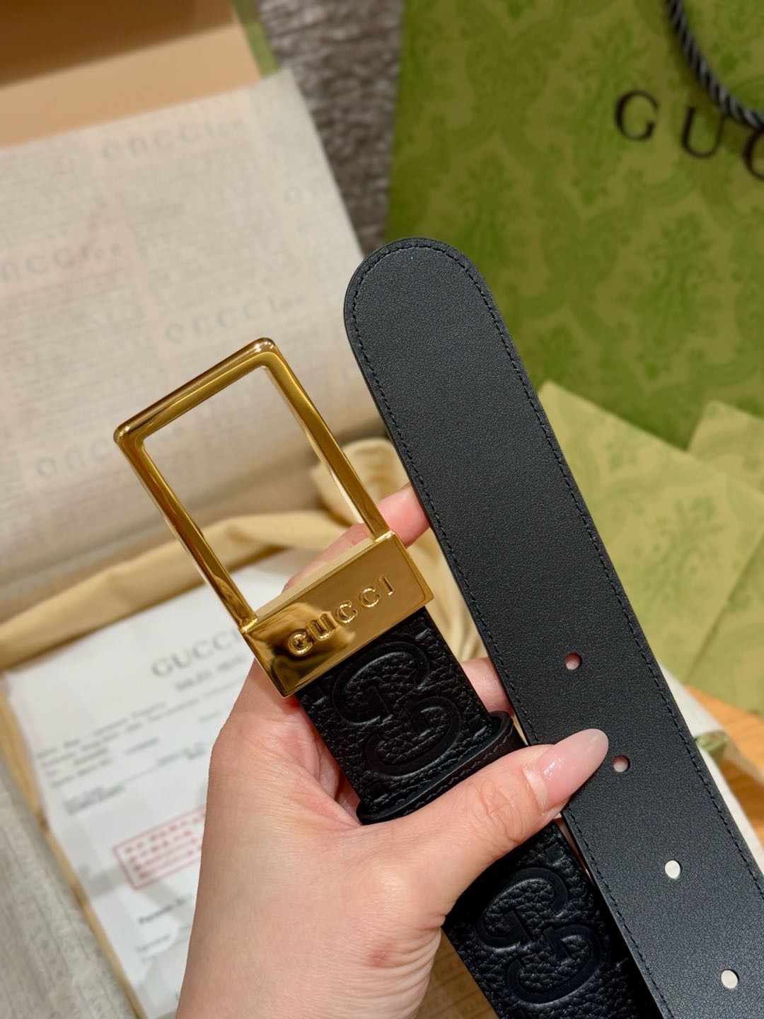 Gucci Basic Belt Cow Leather