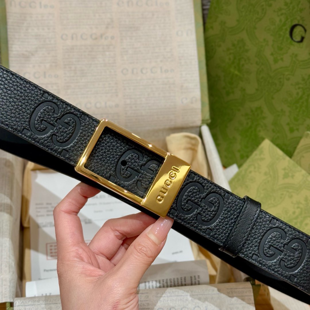 Gucci Basic Belt Cow Leather