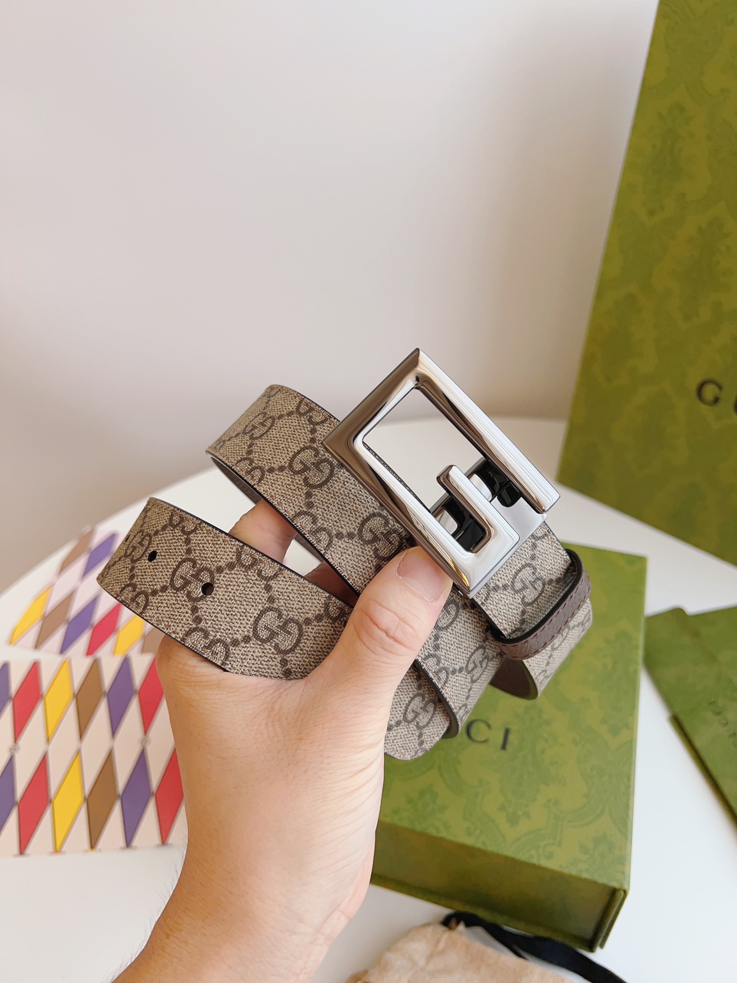 Gucci Basic Belt Canvas Black S-m