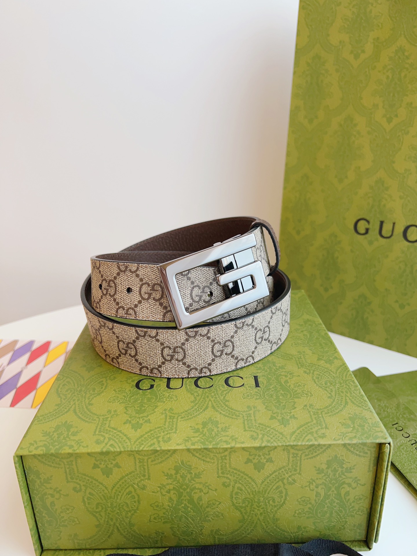 Gucci Basic Belt Canvas Black S-m