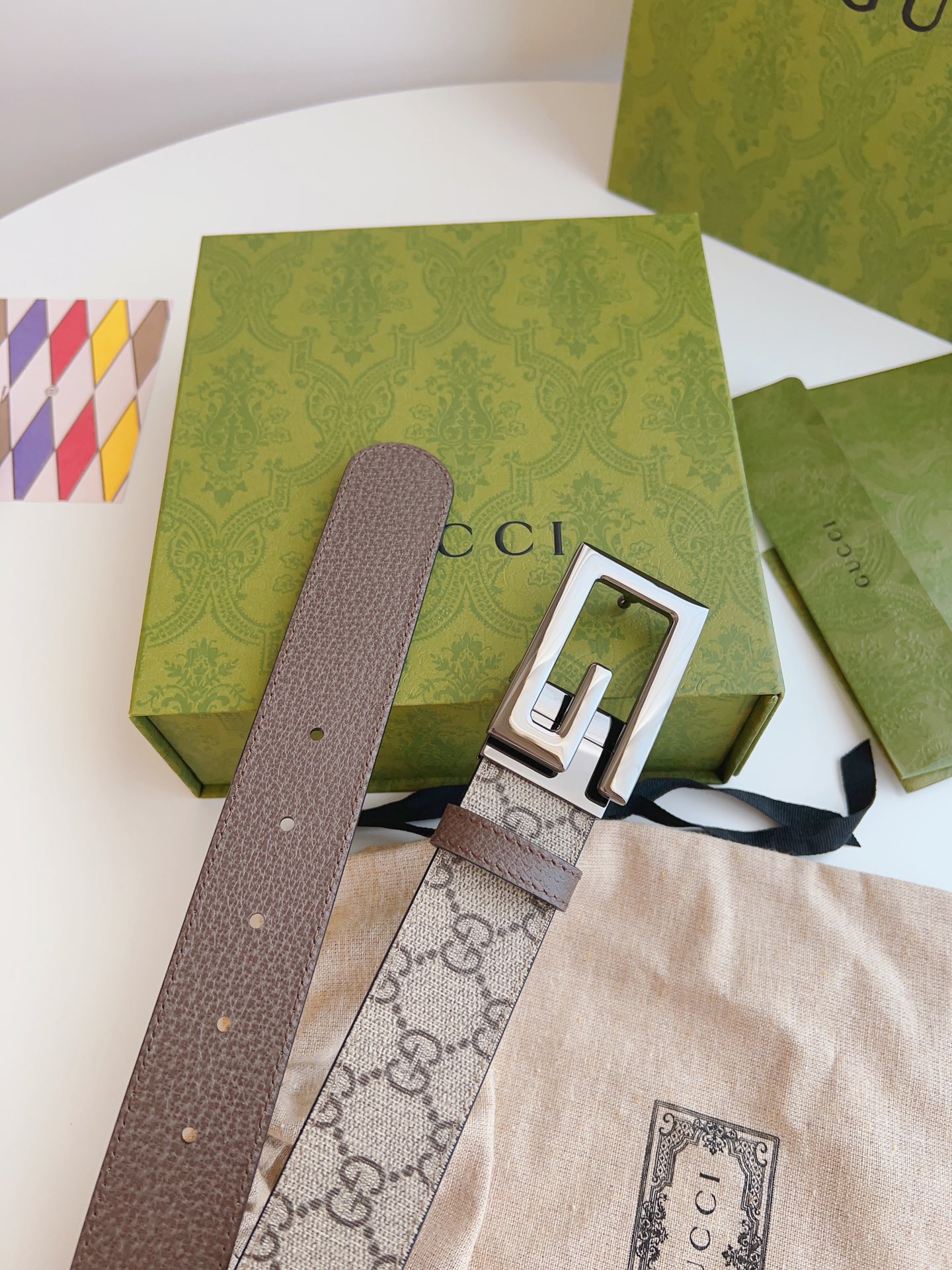 Gucci Basic Belt Canvas Black S-m