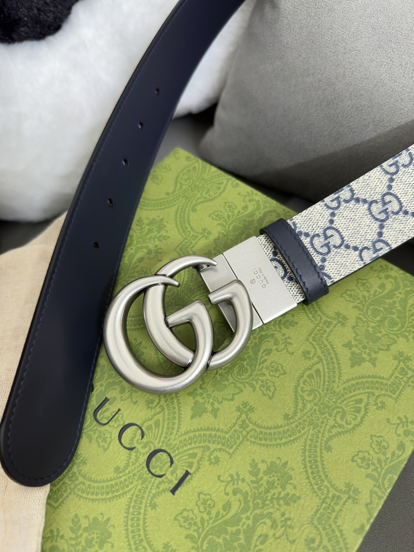 Gucci Basic Belt Canvas Black S-m