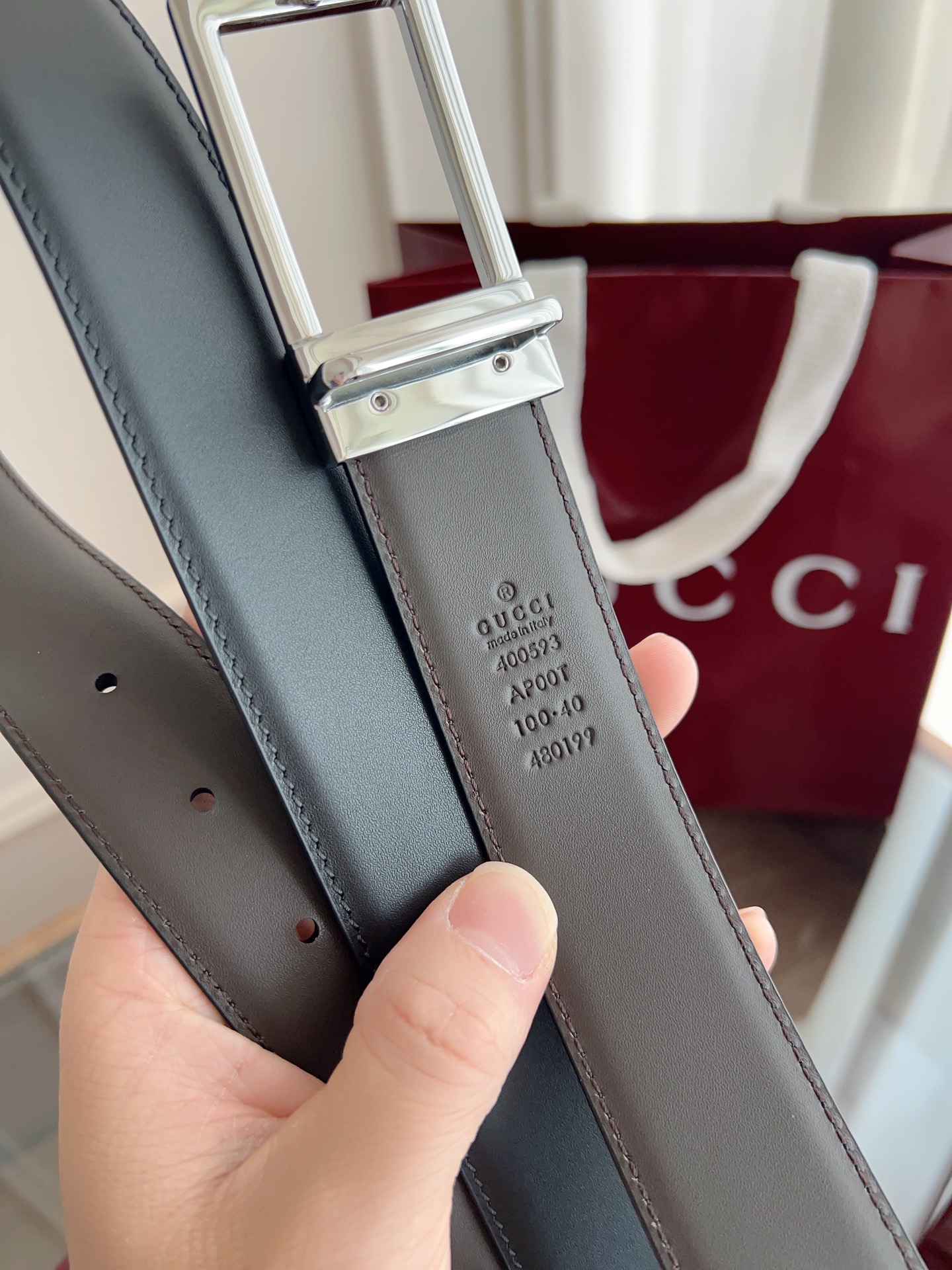 Gucci Male Basic Belt Cow Leather