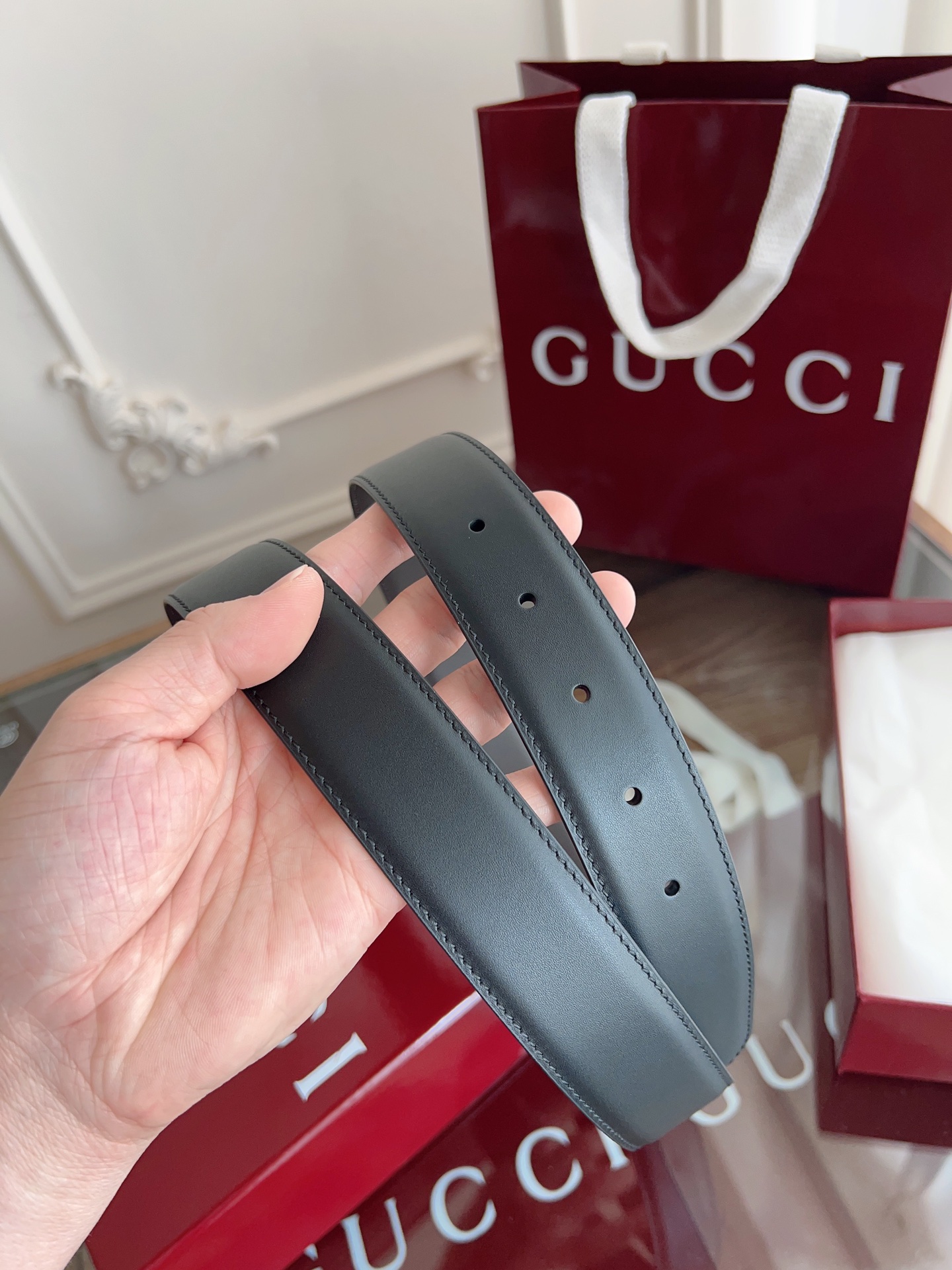 Gucci Male Basic Belt Cow Leather