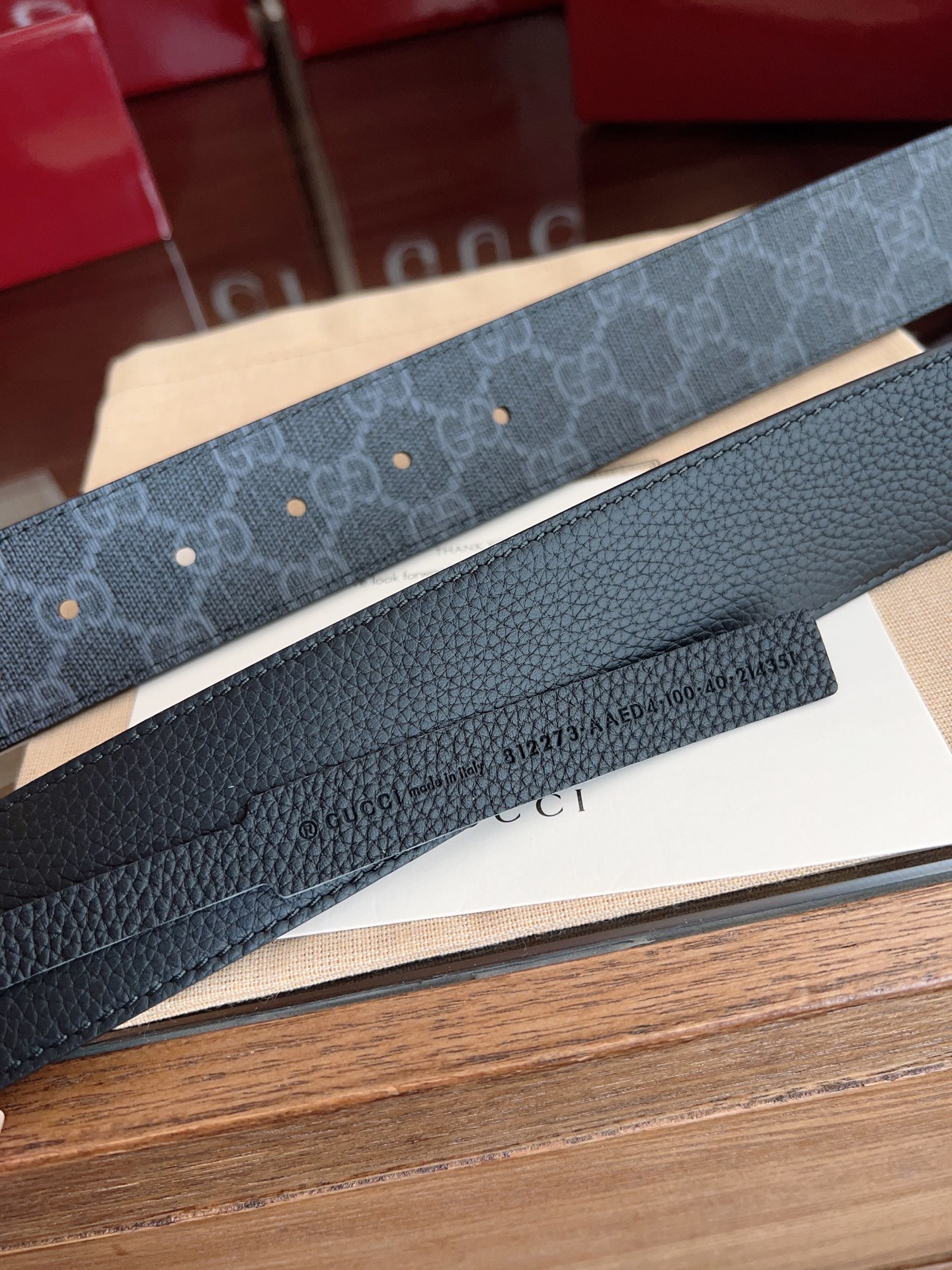 Gucci Male Basic Belt Canvas Black 13514