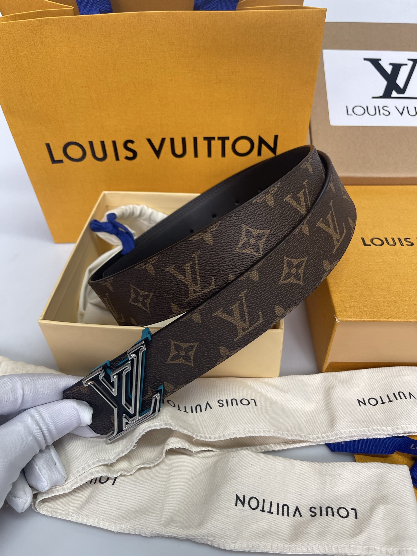 Louis Vuitton Male Basic Belt Cow Leather L