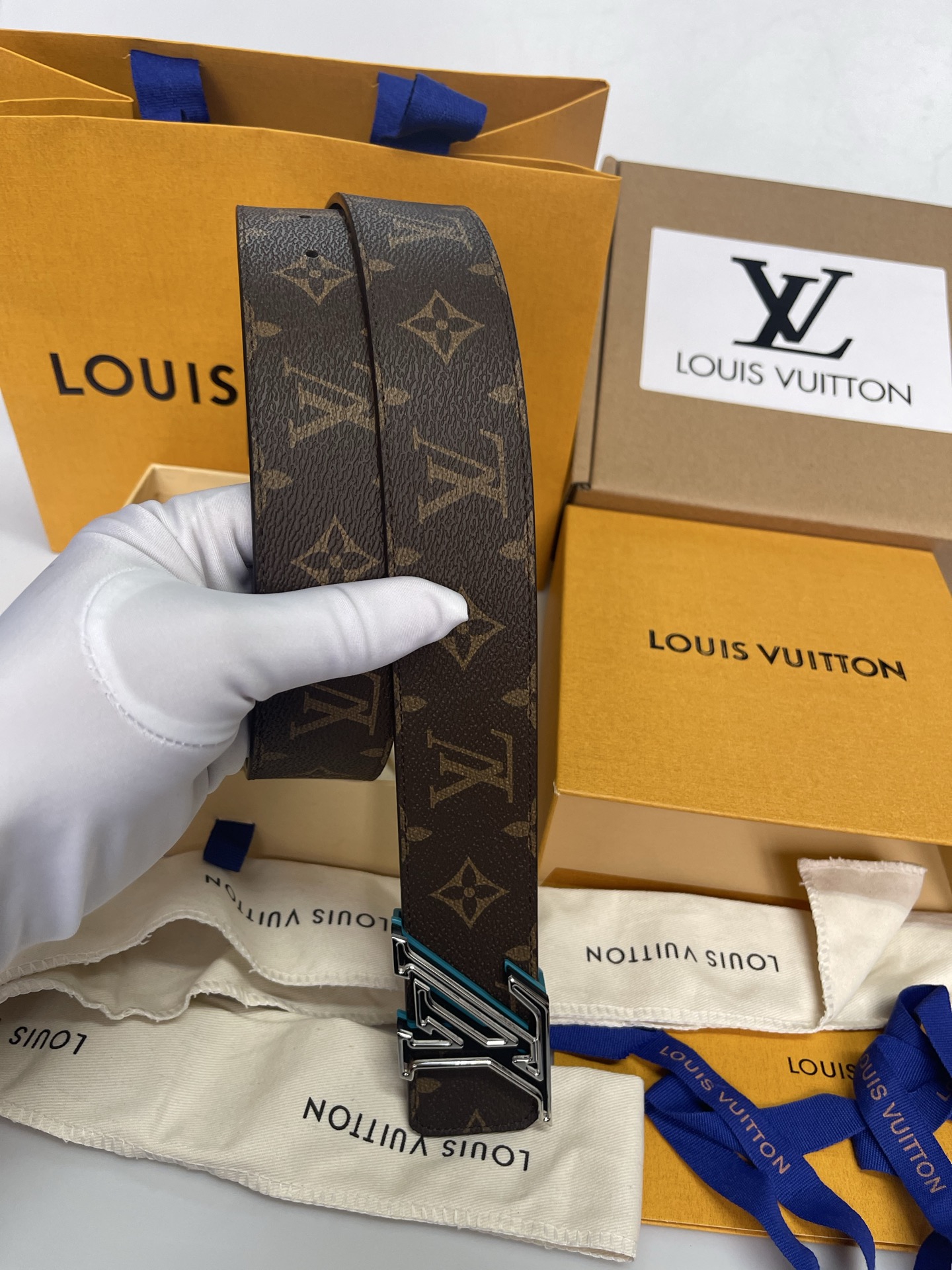 Louis Vuitton Male Basic Belt Cow Leather L