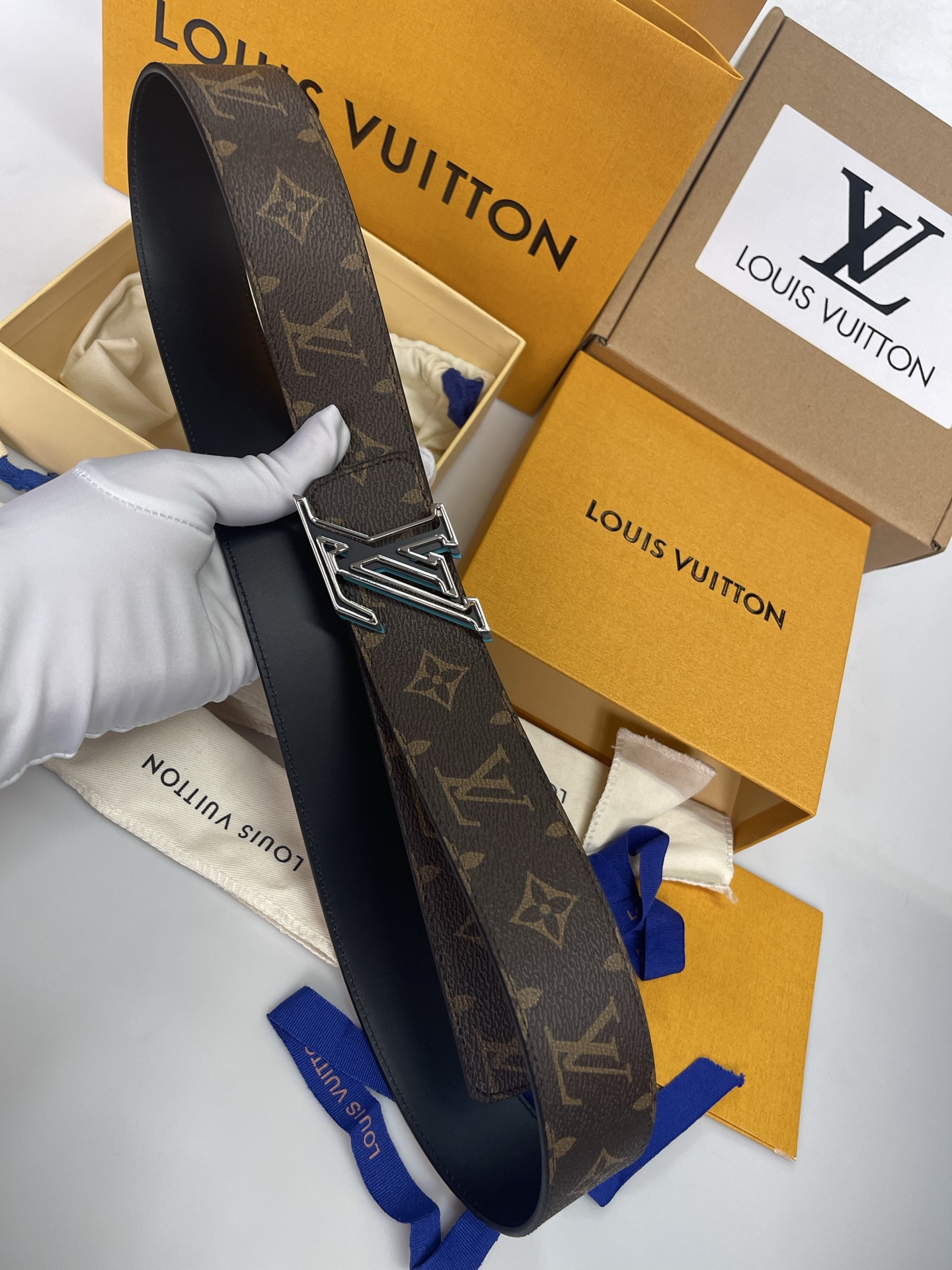 Louis Vuitton Male Basic Belt Cow Leather L