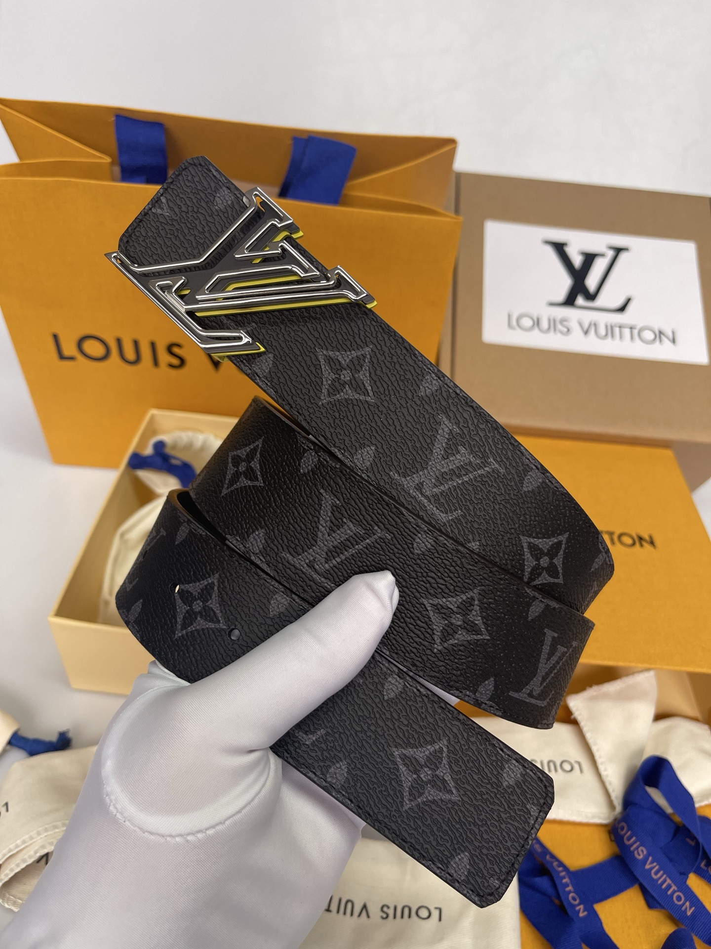 Louis Vuitton Male Basic Belt Cow Leather L