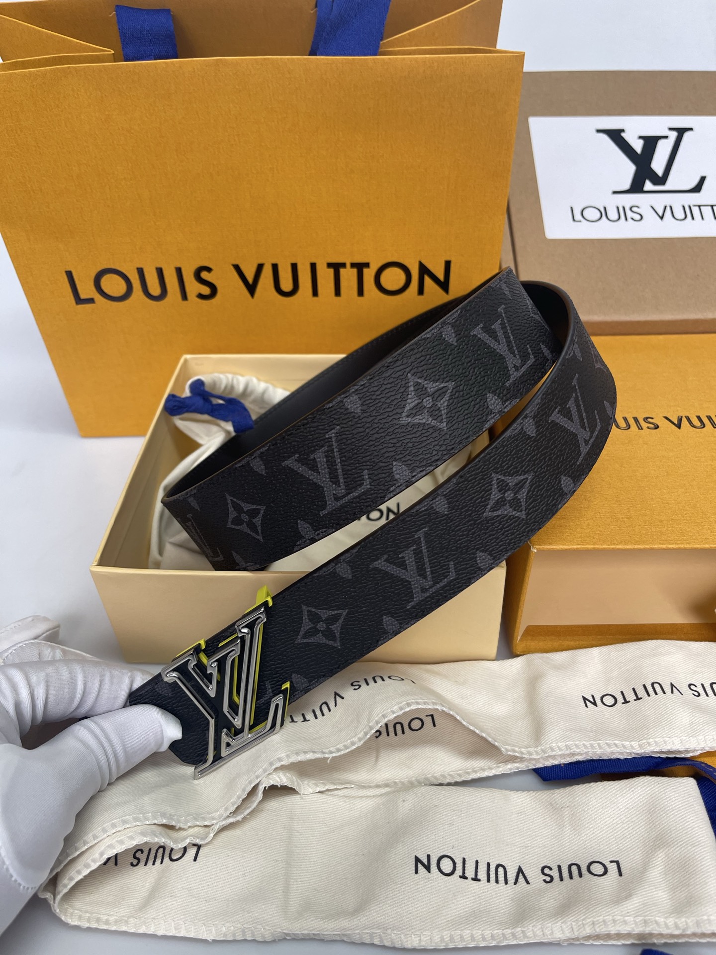 Louis Vuitton Male Basic Belt Cow Leather L