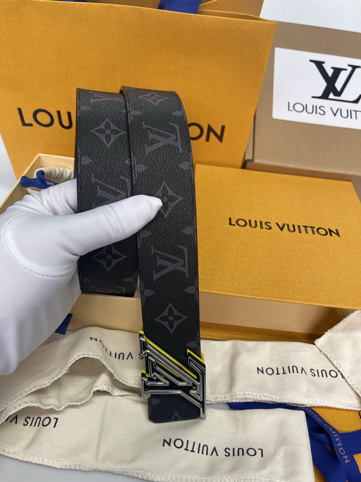 Louis Vuitton Male Basic Belt Cow Leather L