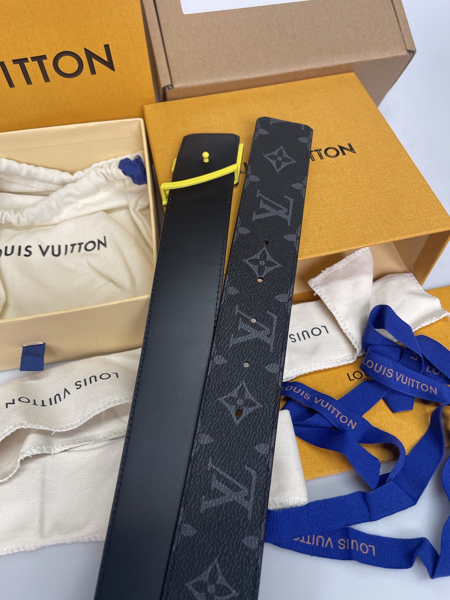 Louis Vuitton Male Basic Belt Cow Leather L