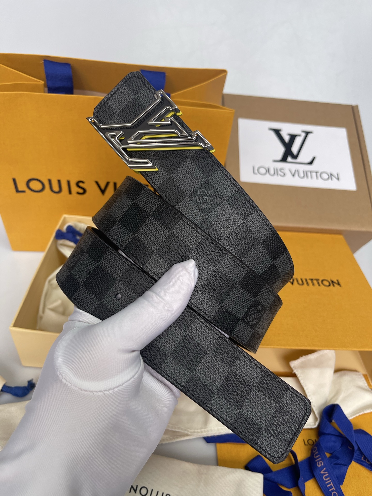 Louis Vuitton Male Basic Belt Cow Leather L