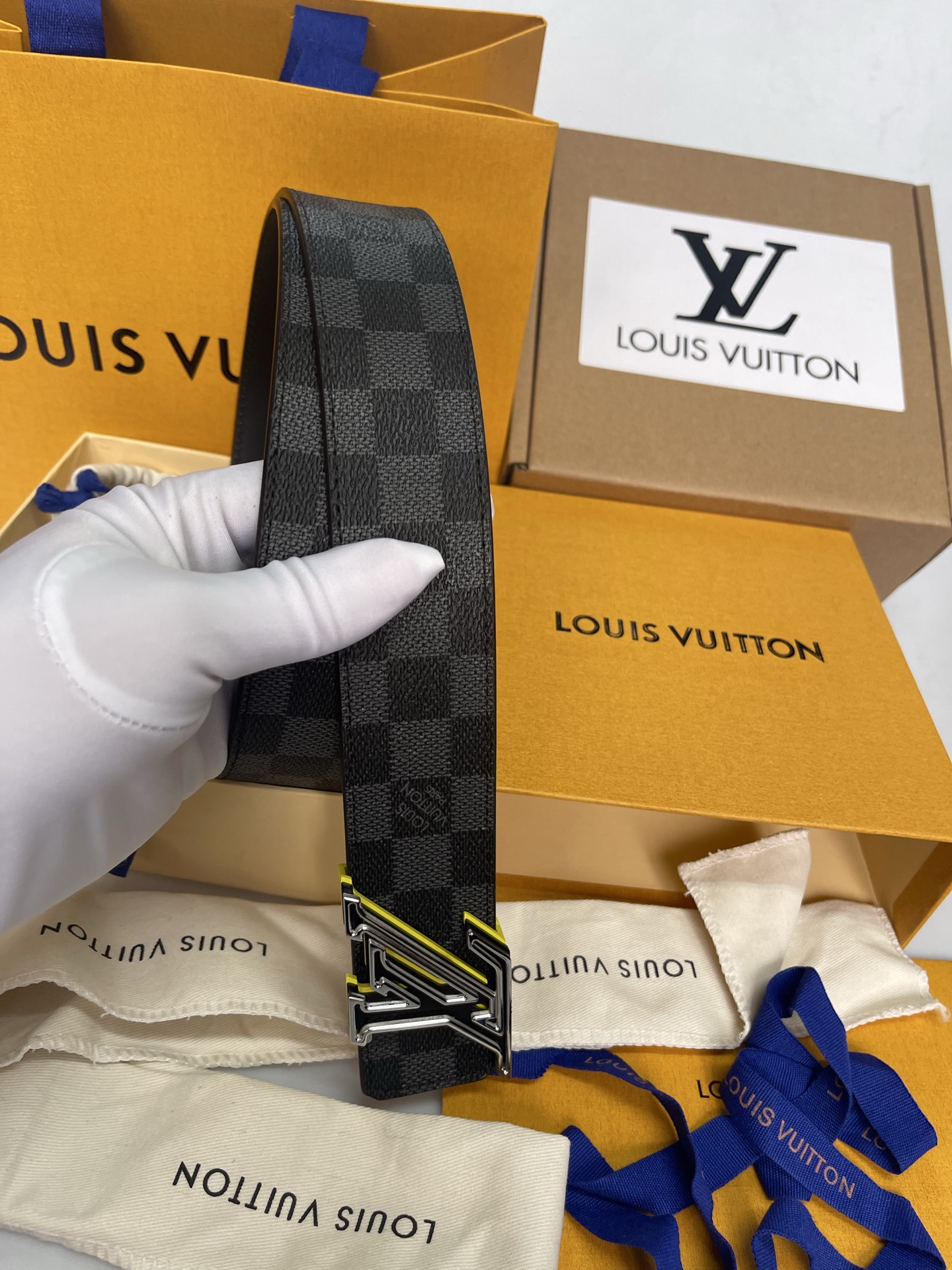 Louis Vuitton Male Basic Belt Cow Leather L