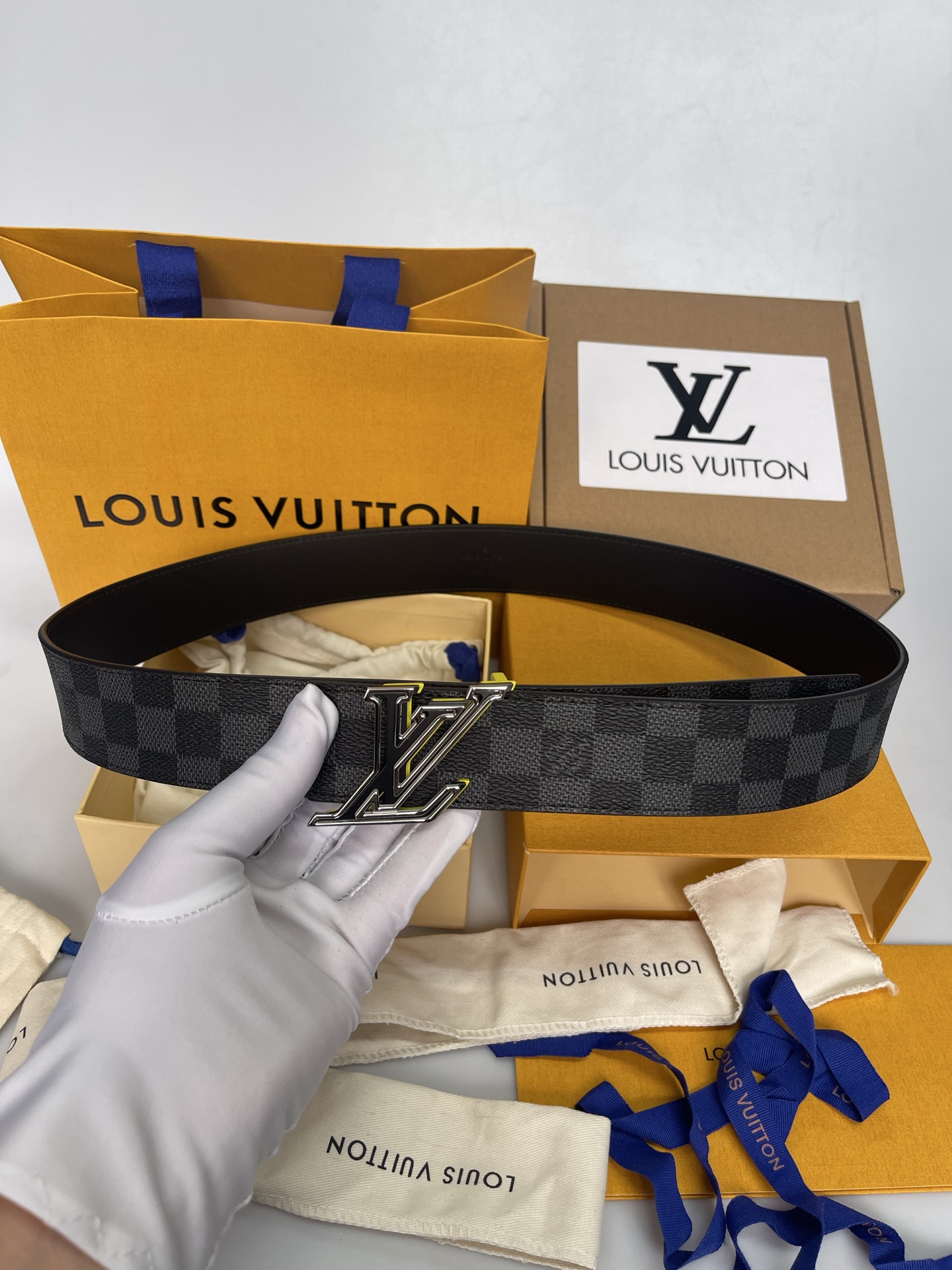 Louis Vuitton Male Basic Belt Cow Leather L