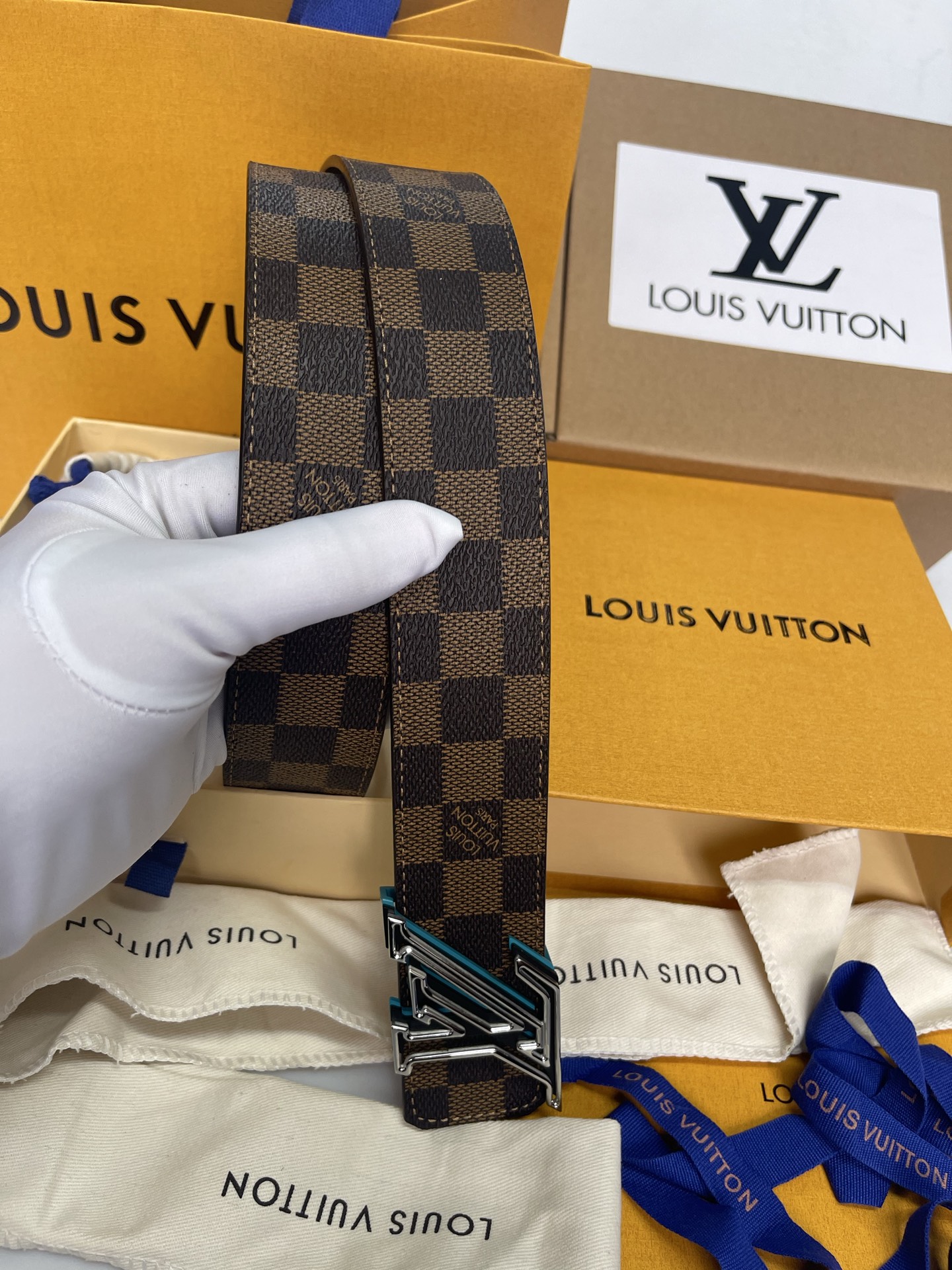 Louis Vuitton Male Basic Belt Cow Leather L