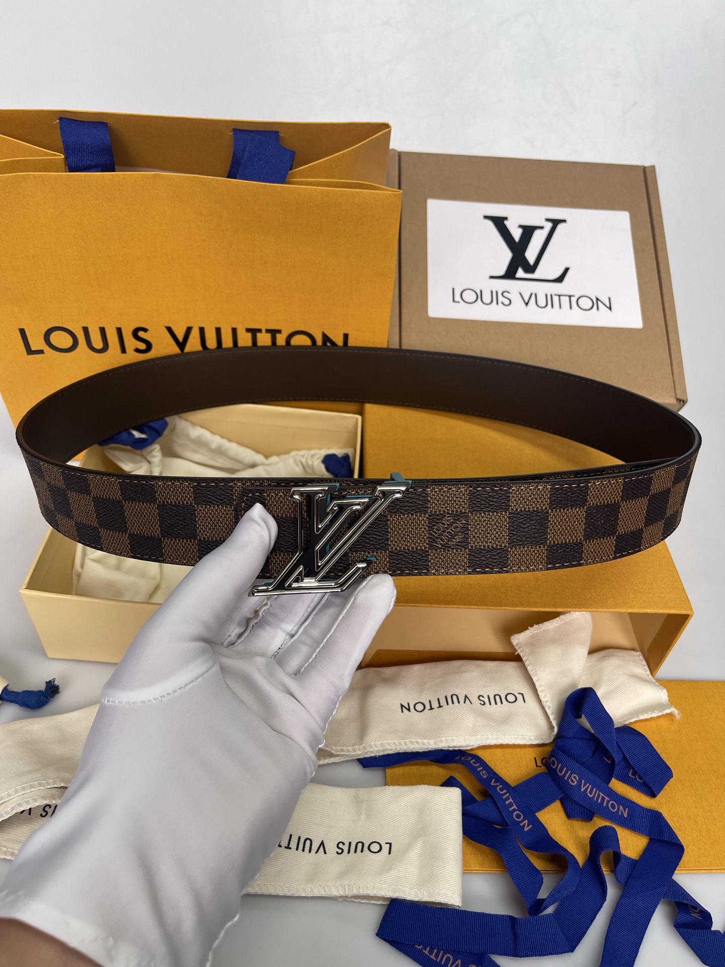 Louis Vuitton Male Basic Belt Cow Leather L