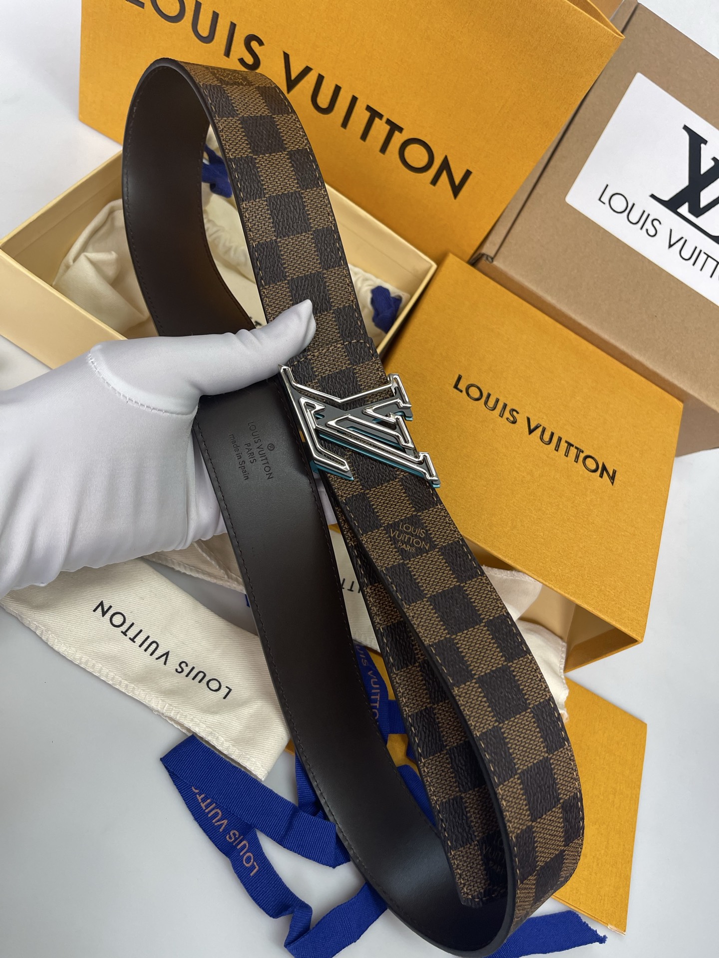 Louis Vuitton Male Basic Belt Cow Leather L