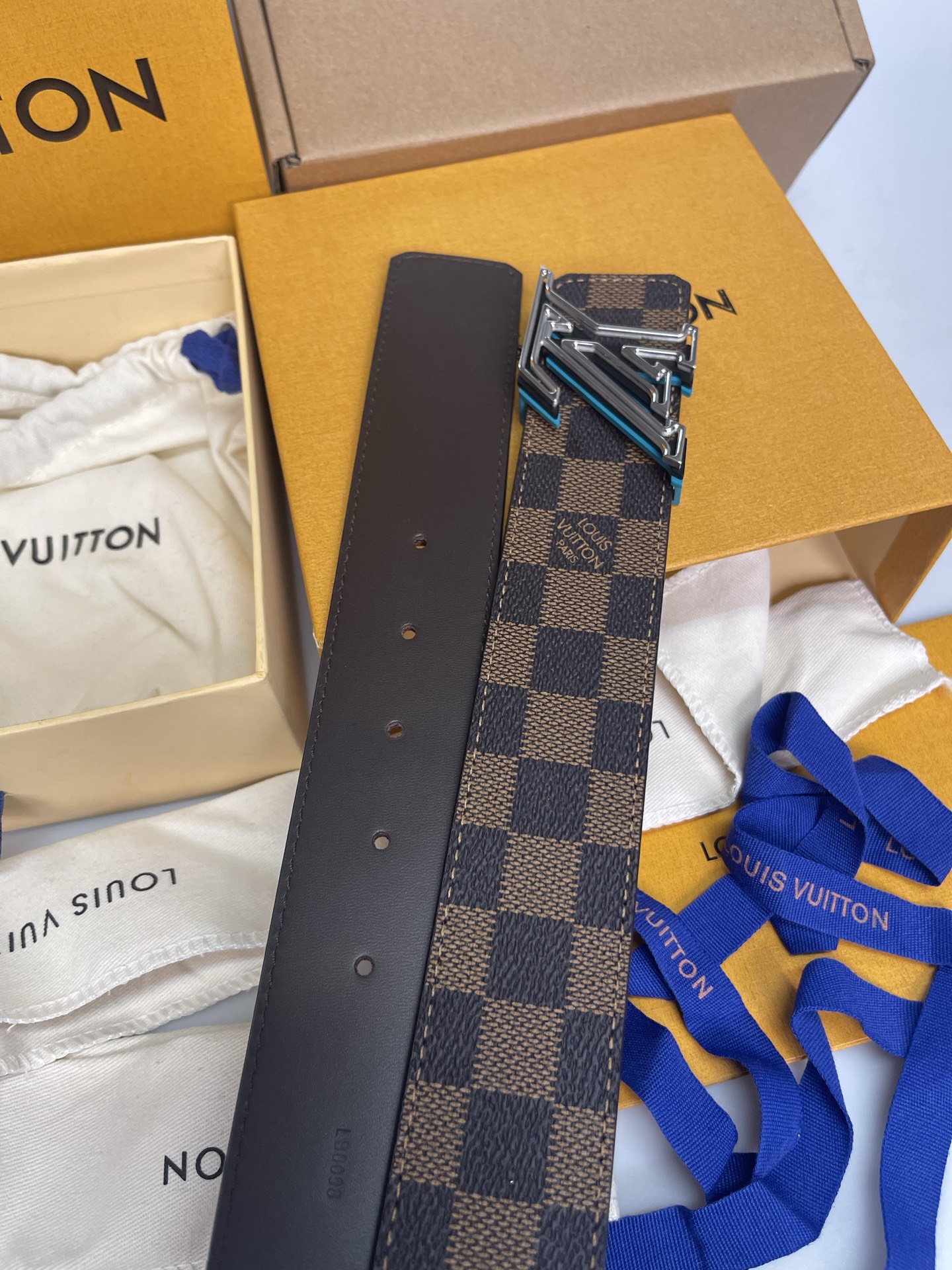 Louis Vuitton Male Basic Belt Cow Leather L